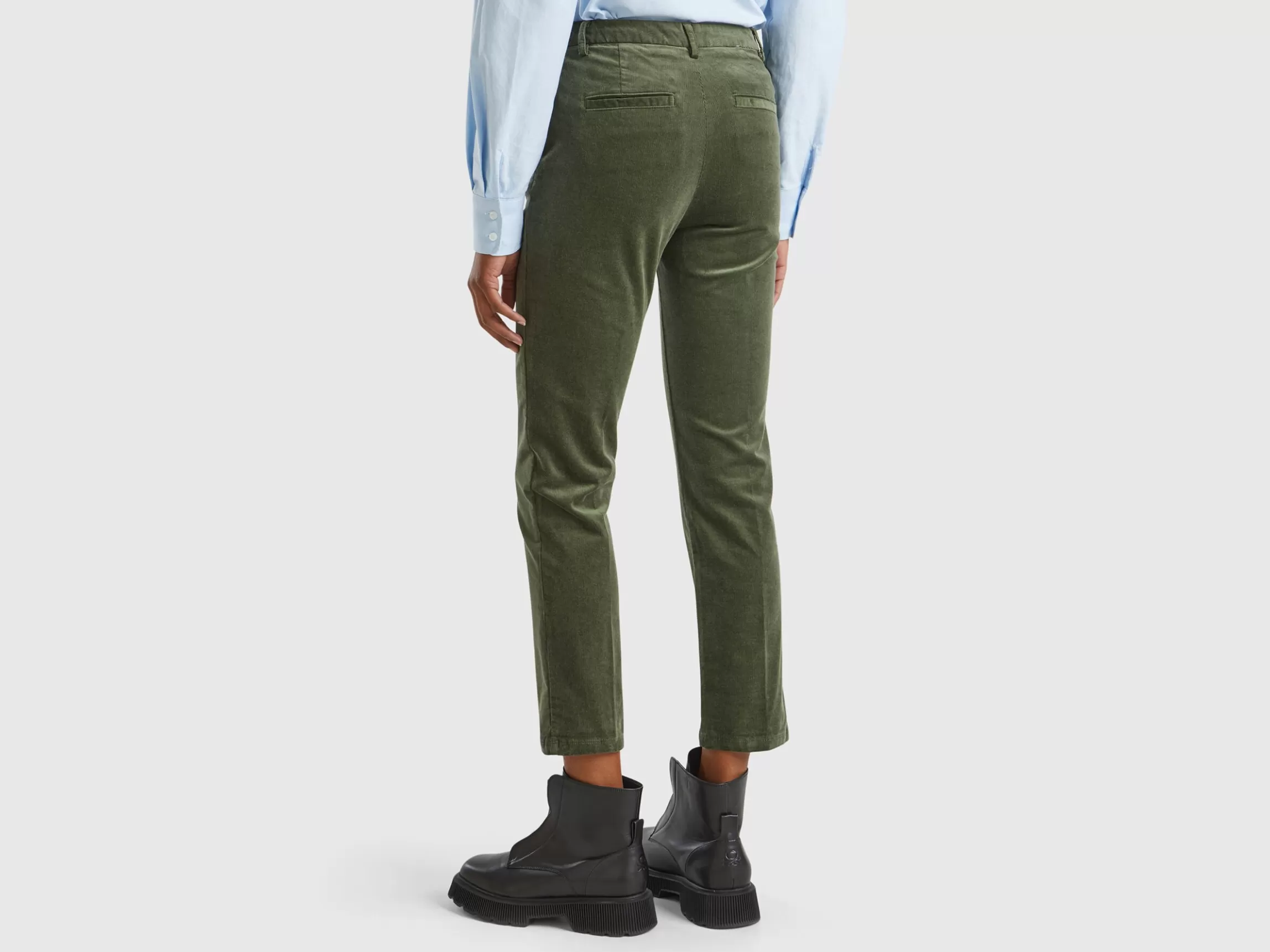 United Colors of Benetton Stretch velvet chinos