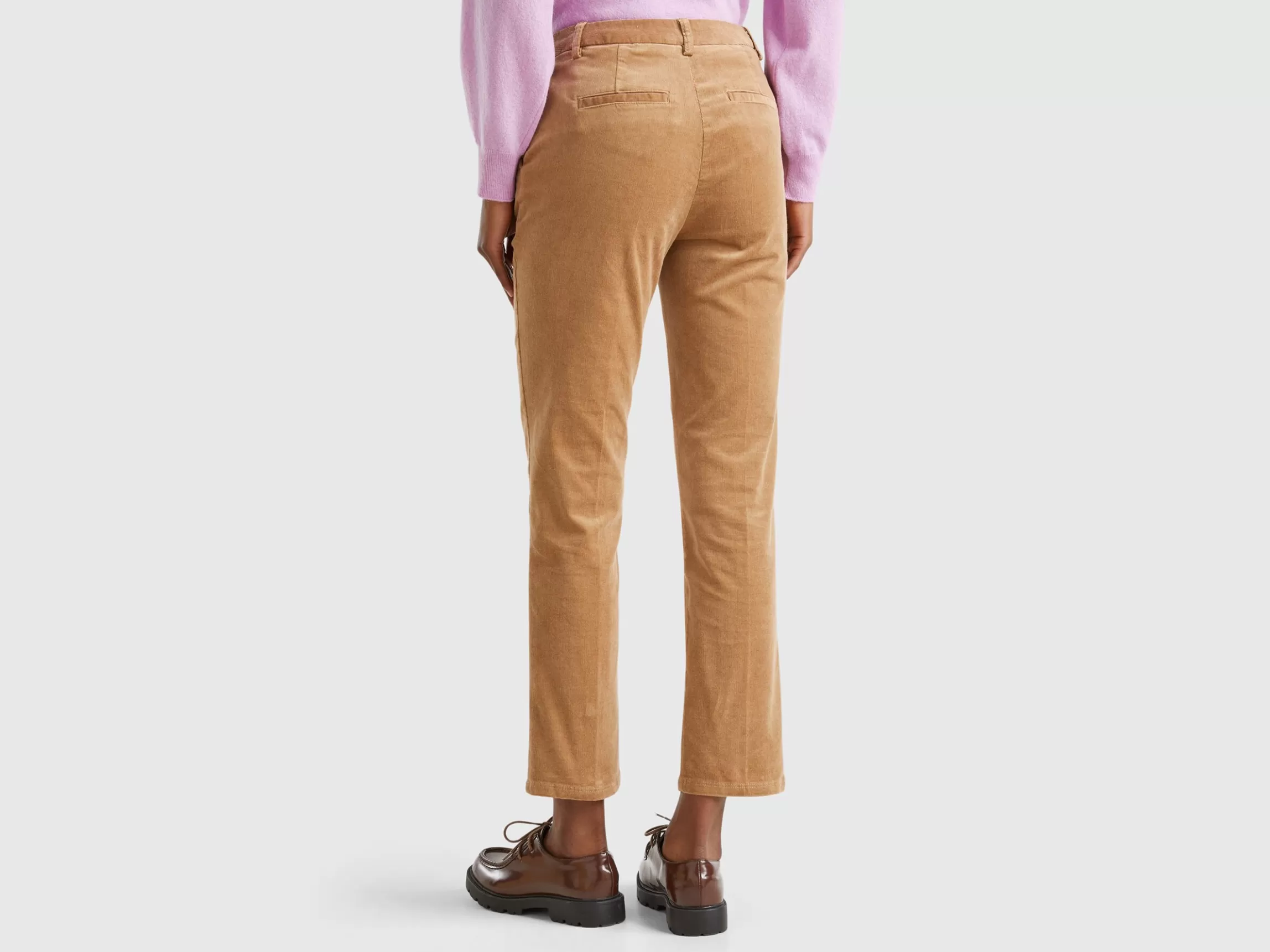 United Colors of Benetton Stretch velvet chinos