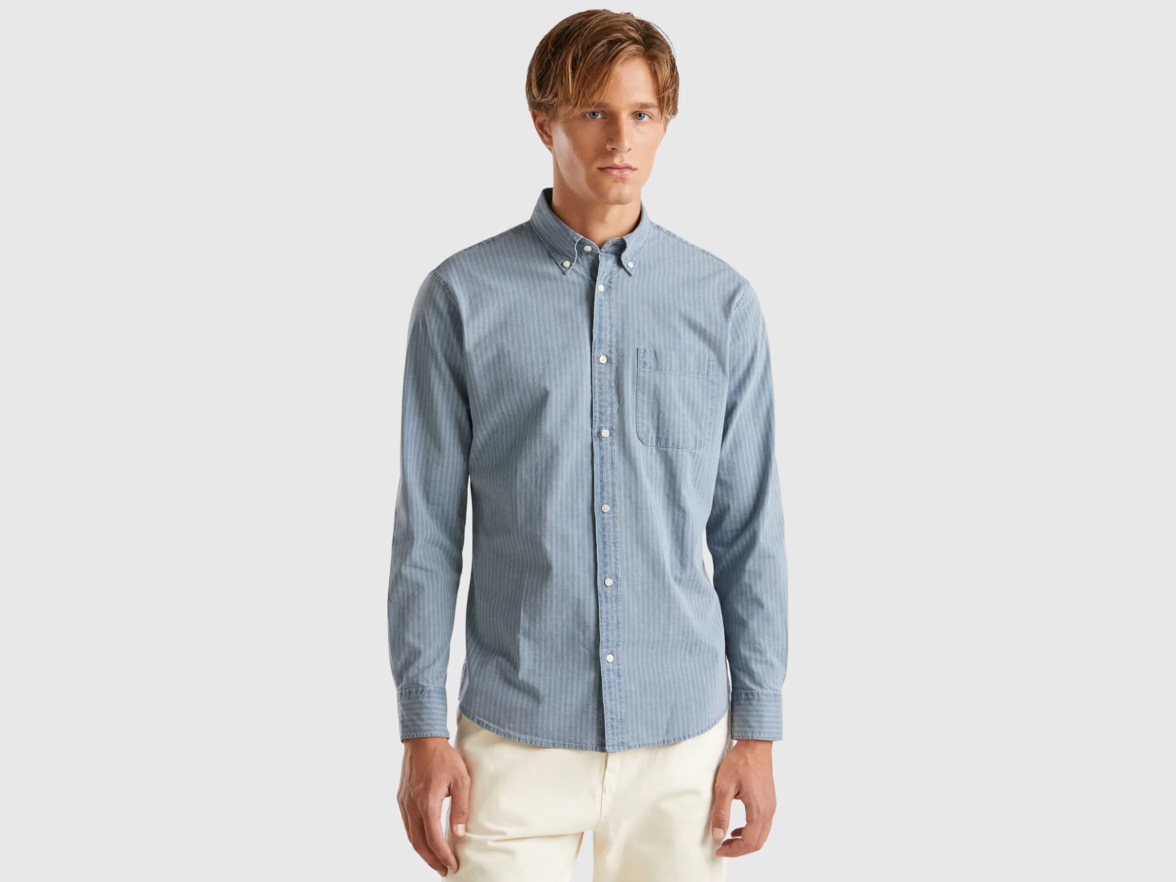 United Colors of Benetton Striped button down shirt