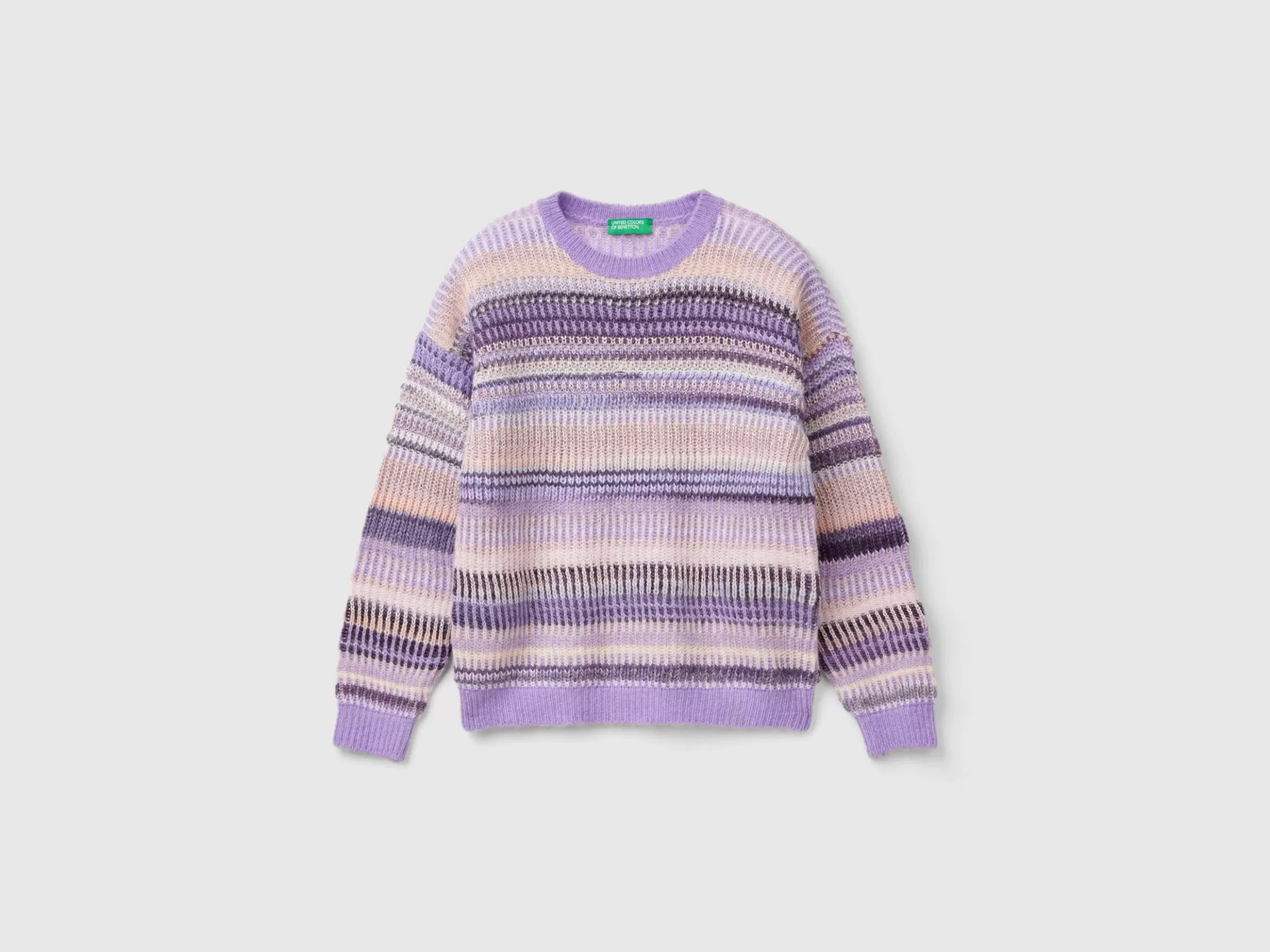 United Colors of Benetton Striped jacquard sweater