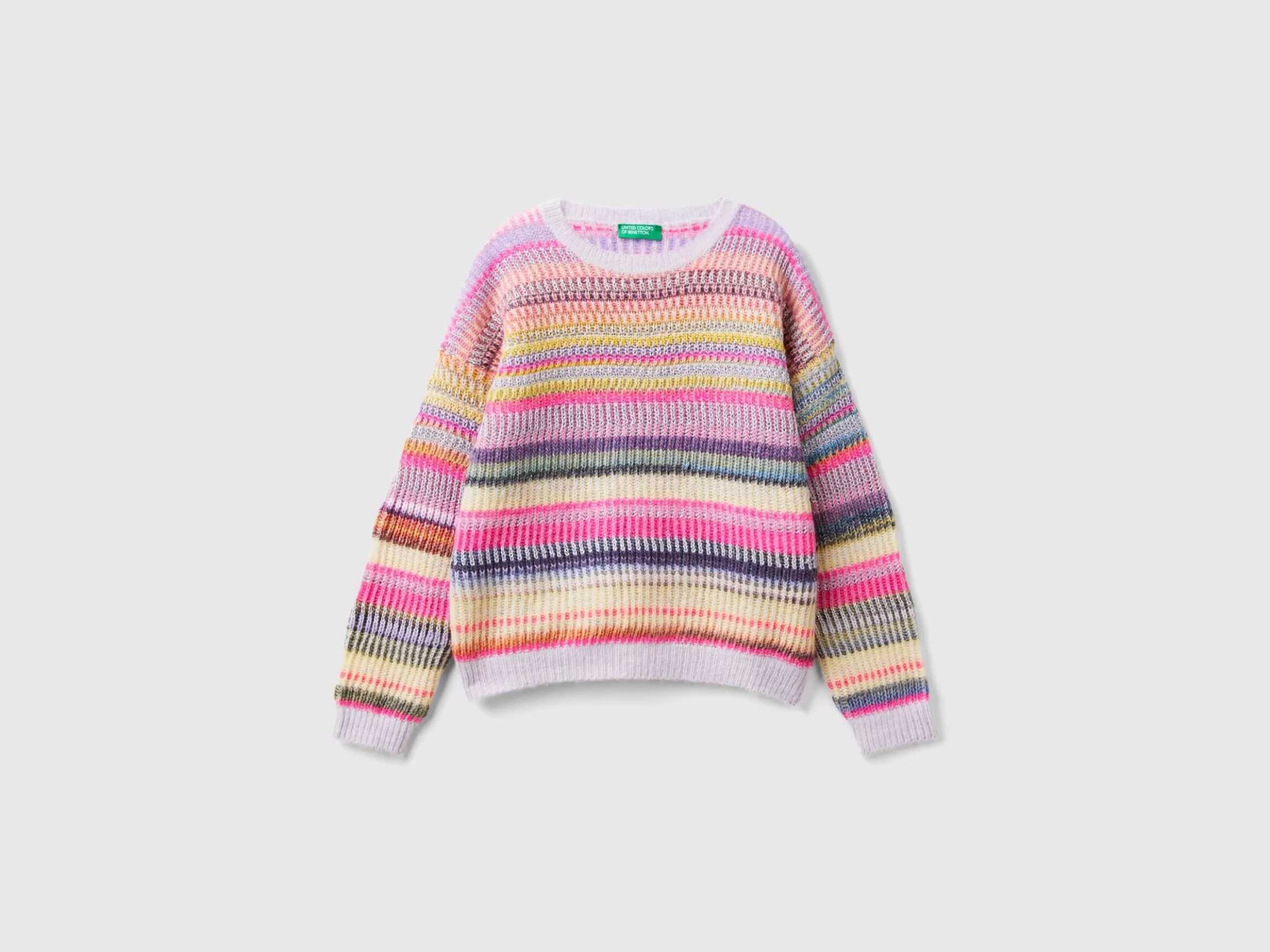 United Colors of Benetton Striped jacquard sweater