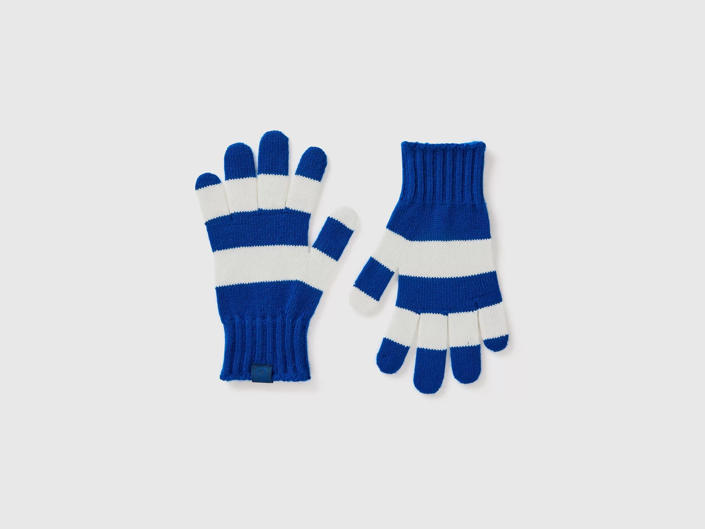 United Colors of Benetton Striped knit gloves