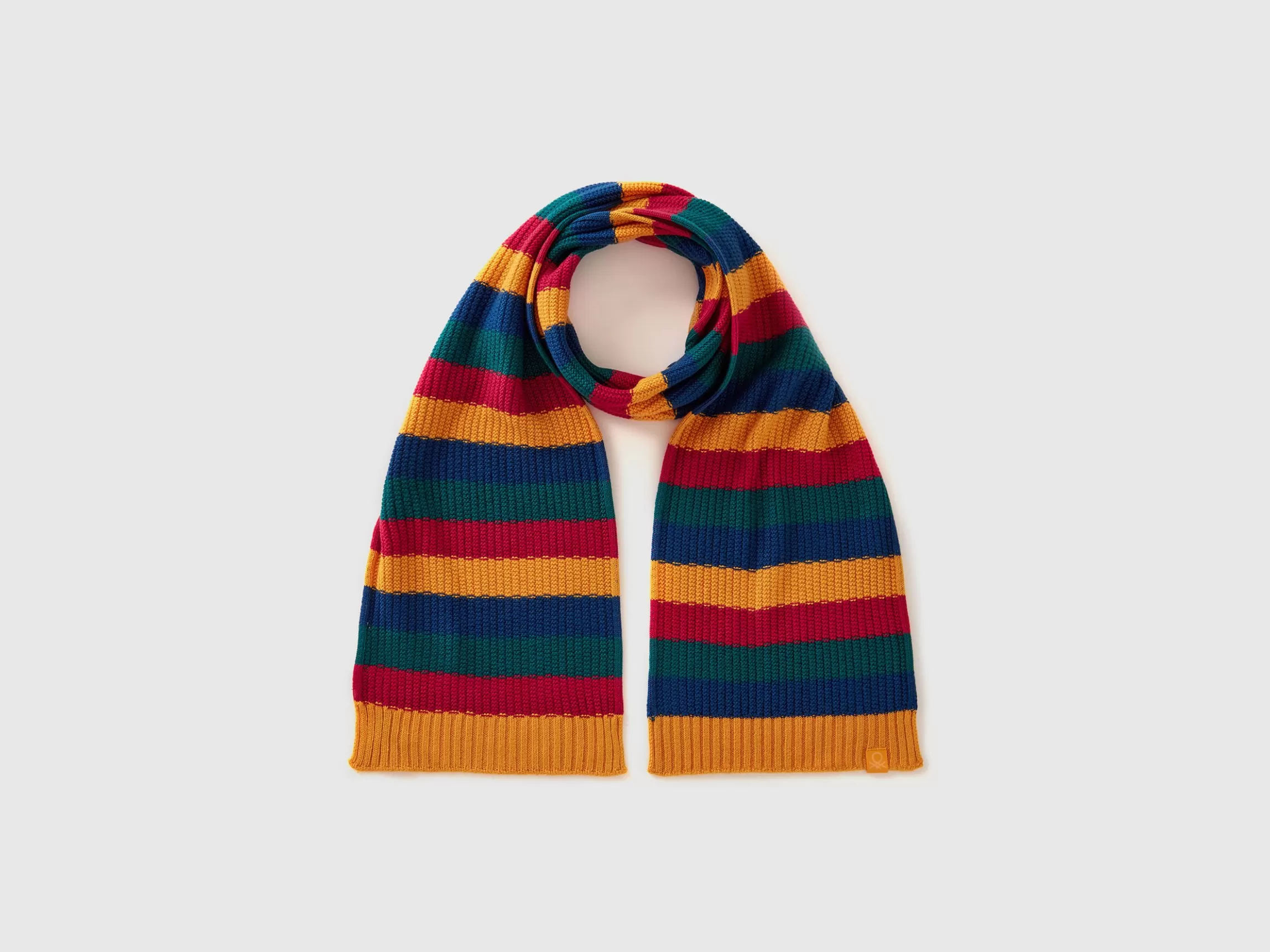 United Colors of Benetton Striped knit scarf