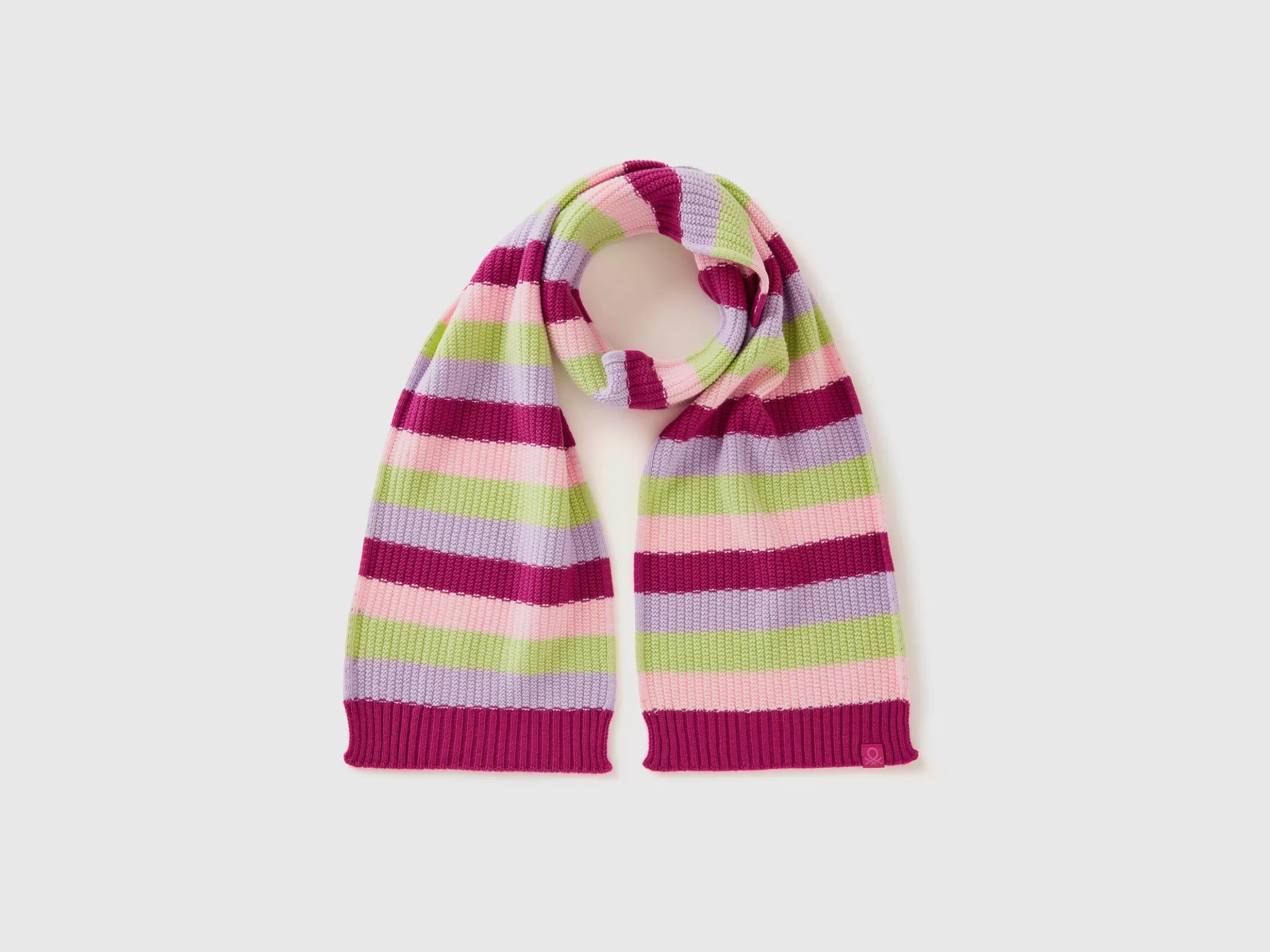 United Colors of Benetton Striped knit scarf