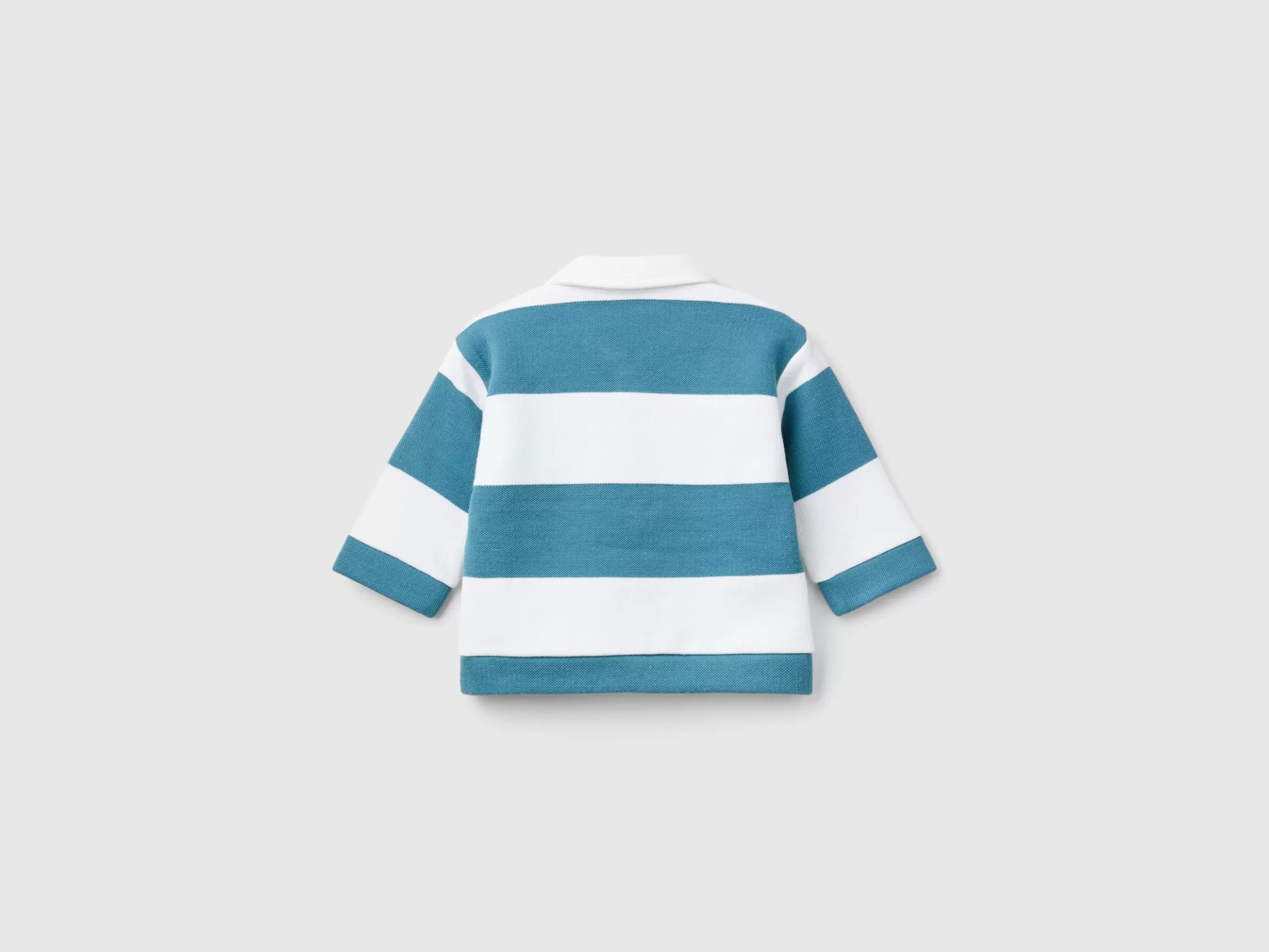 United Colors of Benetton Striped polo with print