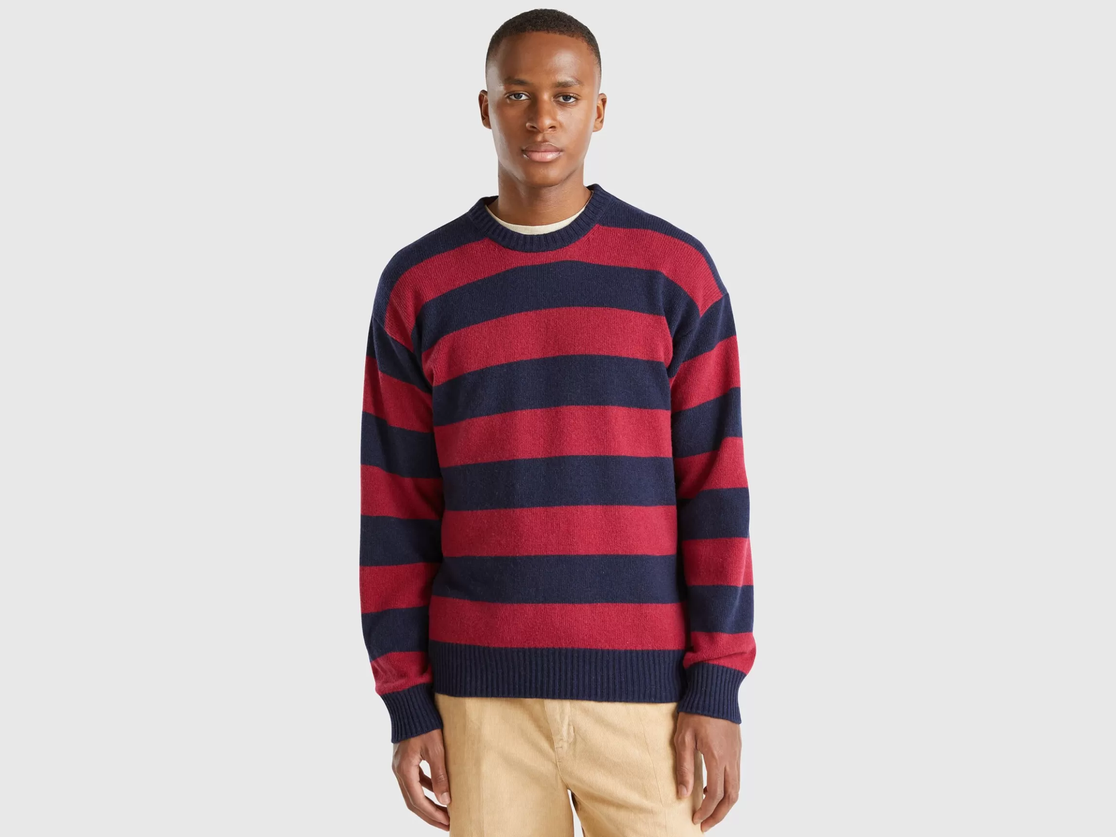 United Colors of Benetton Striped sweater in wool blend