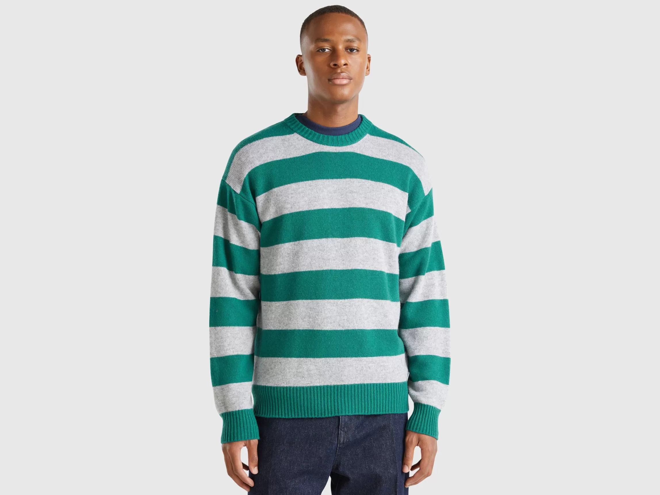 United Colors of Benetton Striped sweater in wool blend