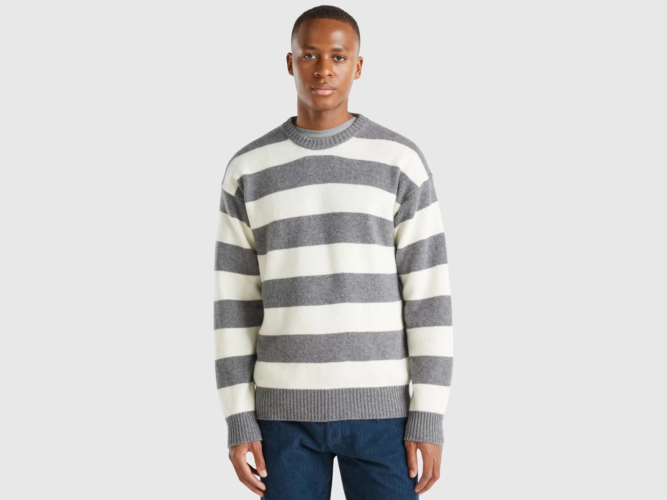 United Colors of Benetton Striped sweater in wool blend