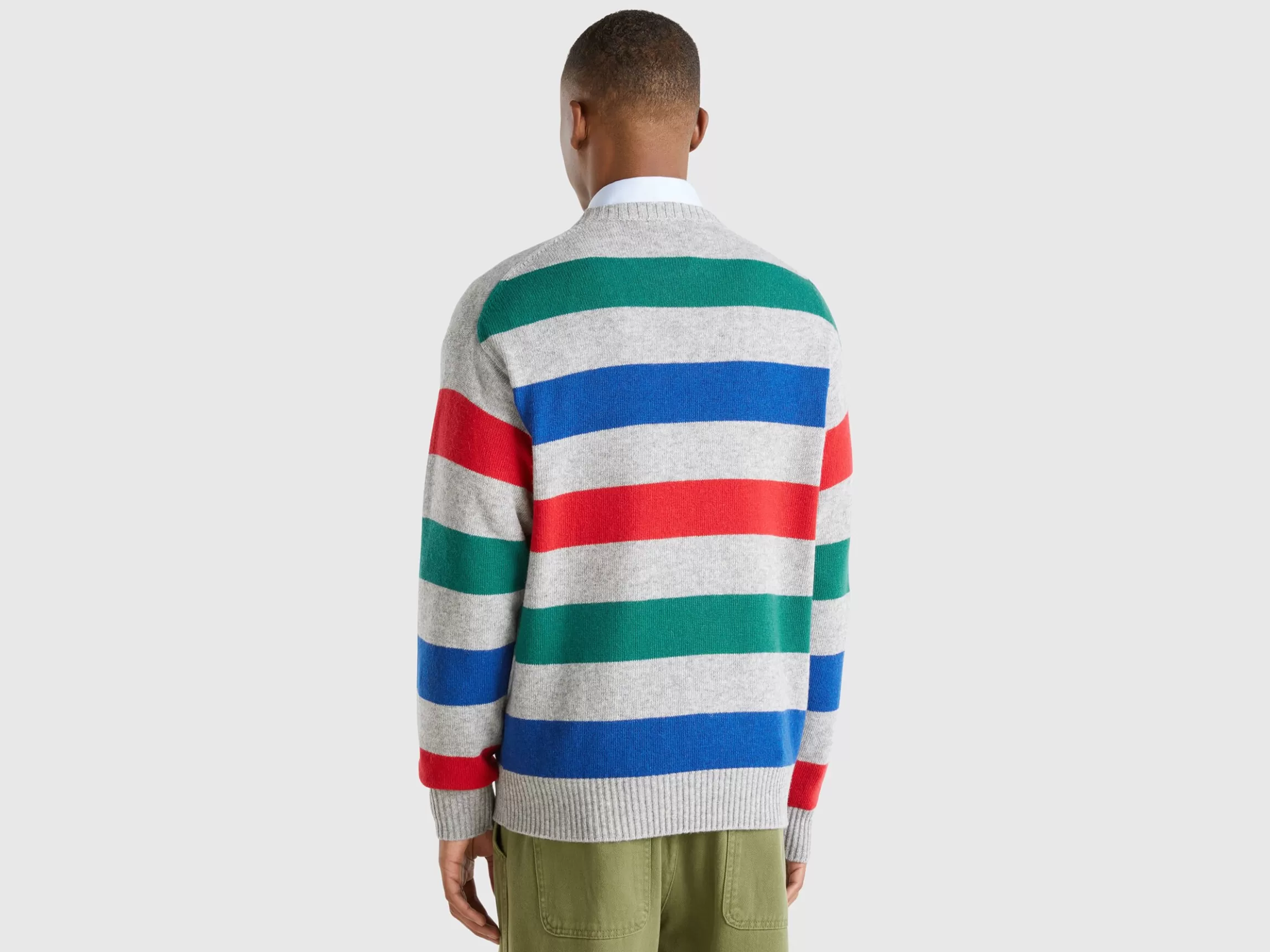 United Colors of Benetton Striped sweater in wool blend