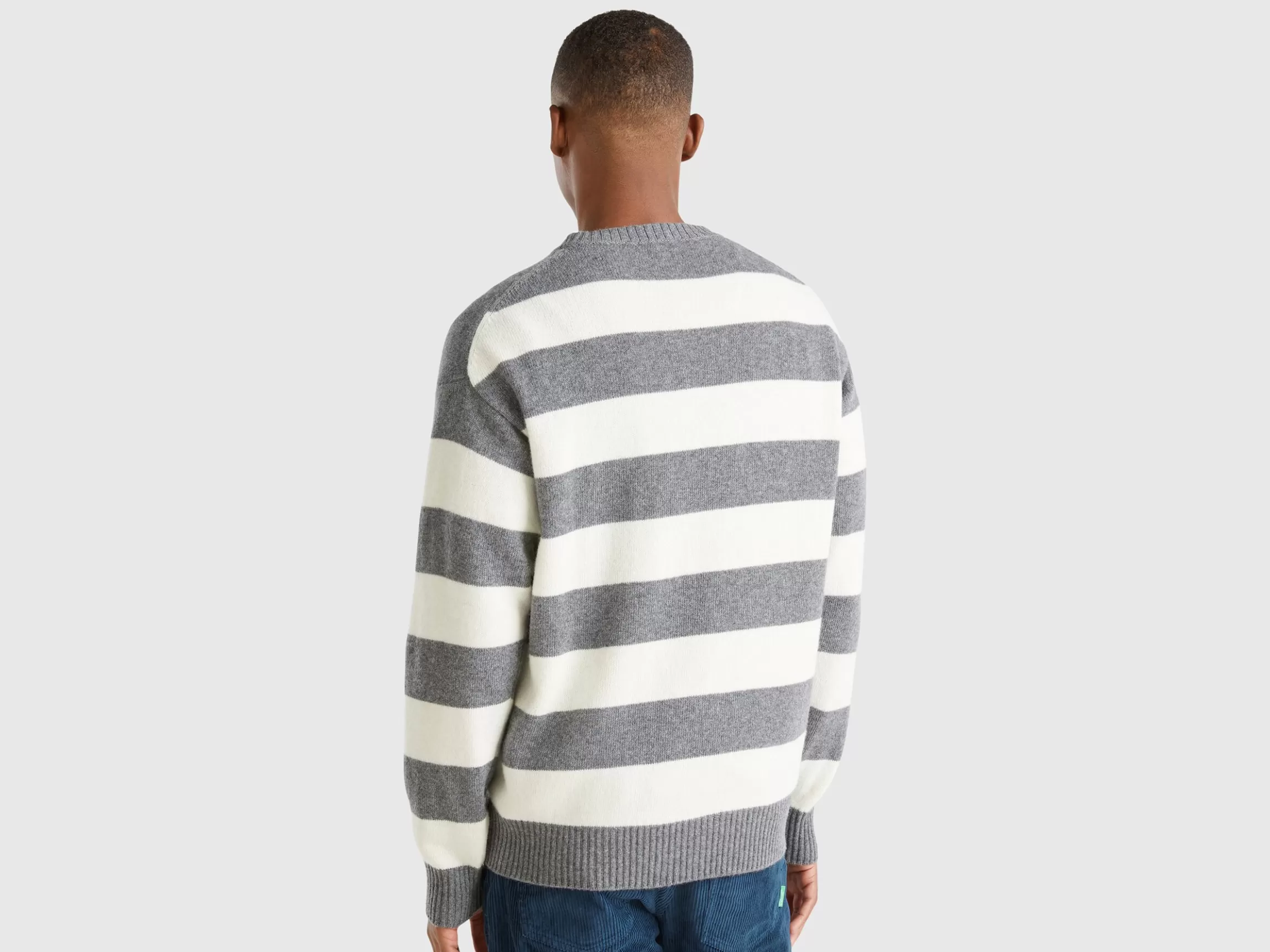 United Colors of Benetton Striped sweater in wool blend