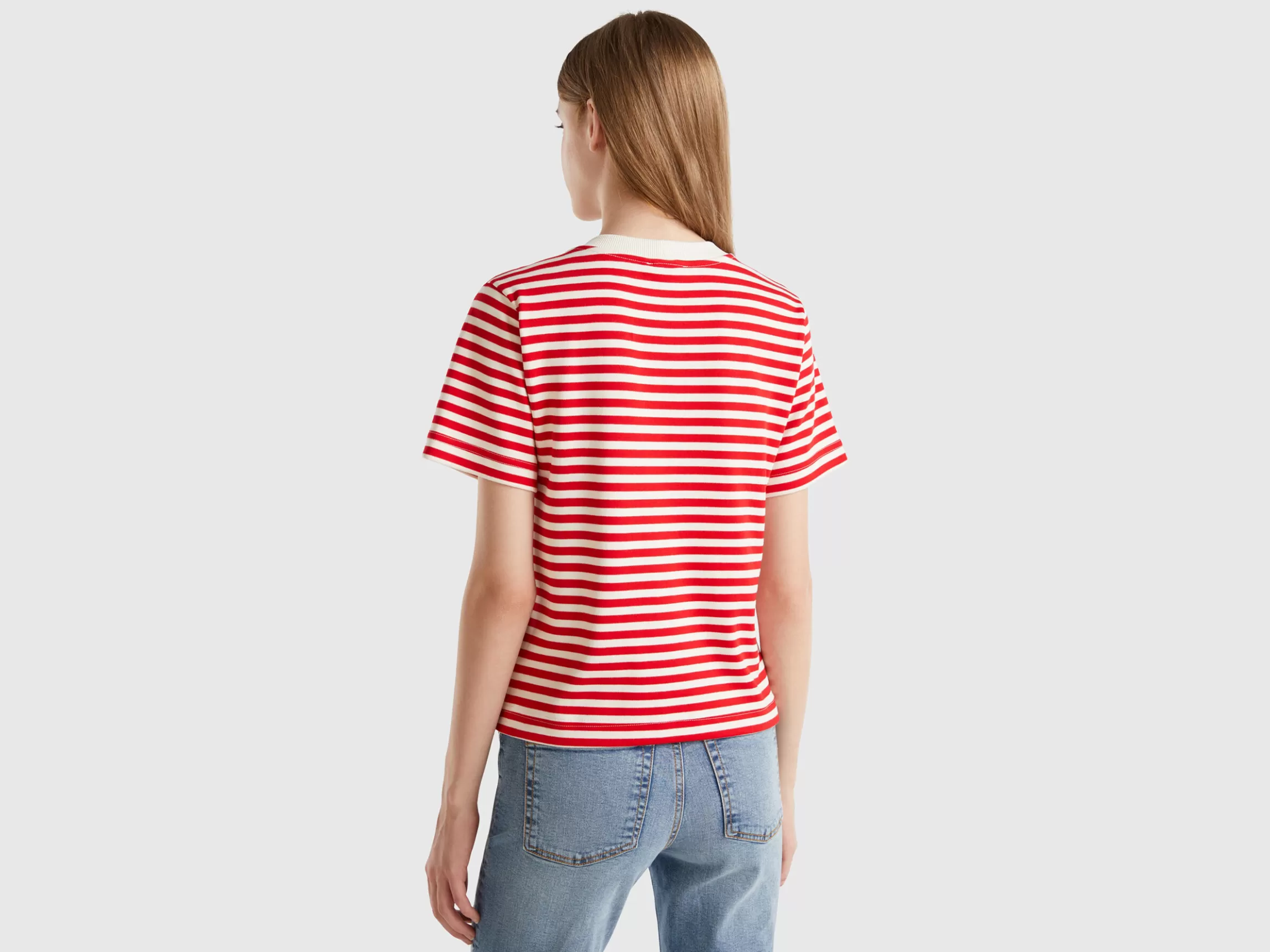 United Colors of Benetton Striped t-shirt in warm cotton