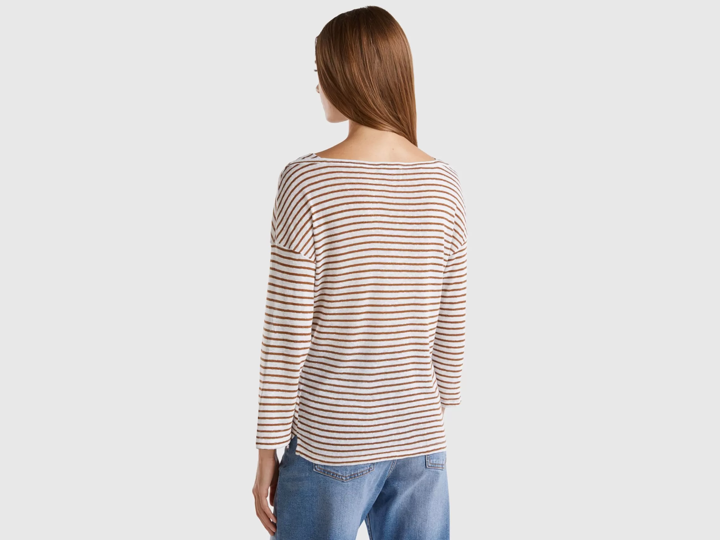 United Colors of Benetton Striped t-shirt with 3/4 sleeves