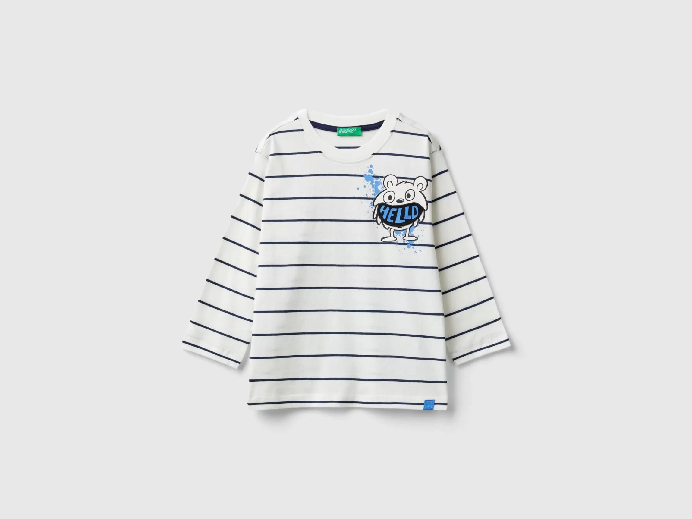 United Colors of Benetton Striped t-shirt with applique