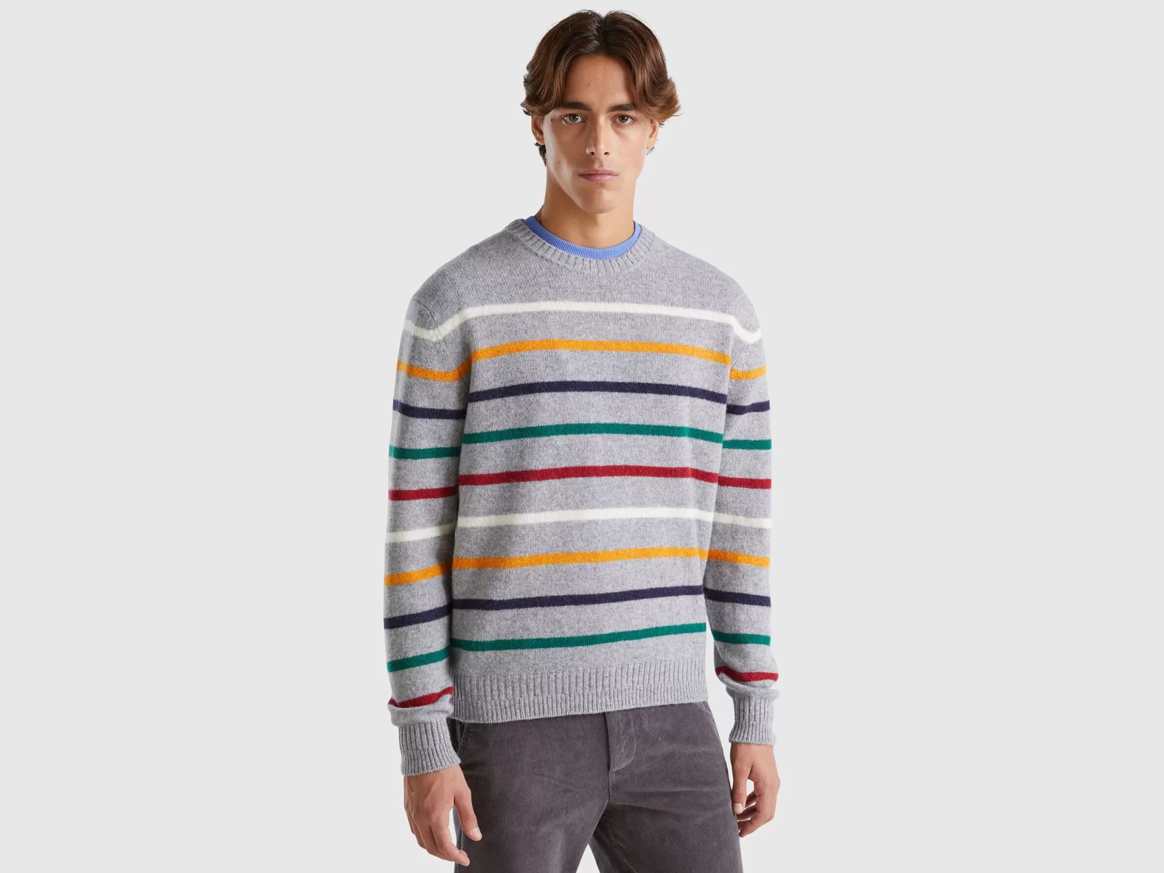 United Colors of Benetton Sweater in pure Shetland wool