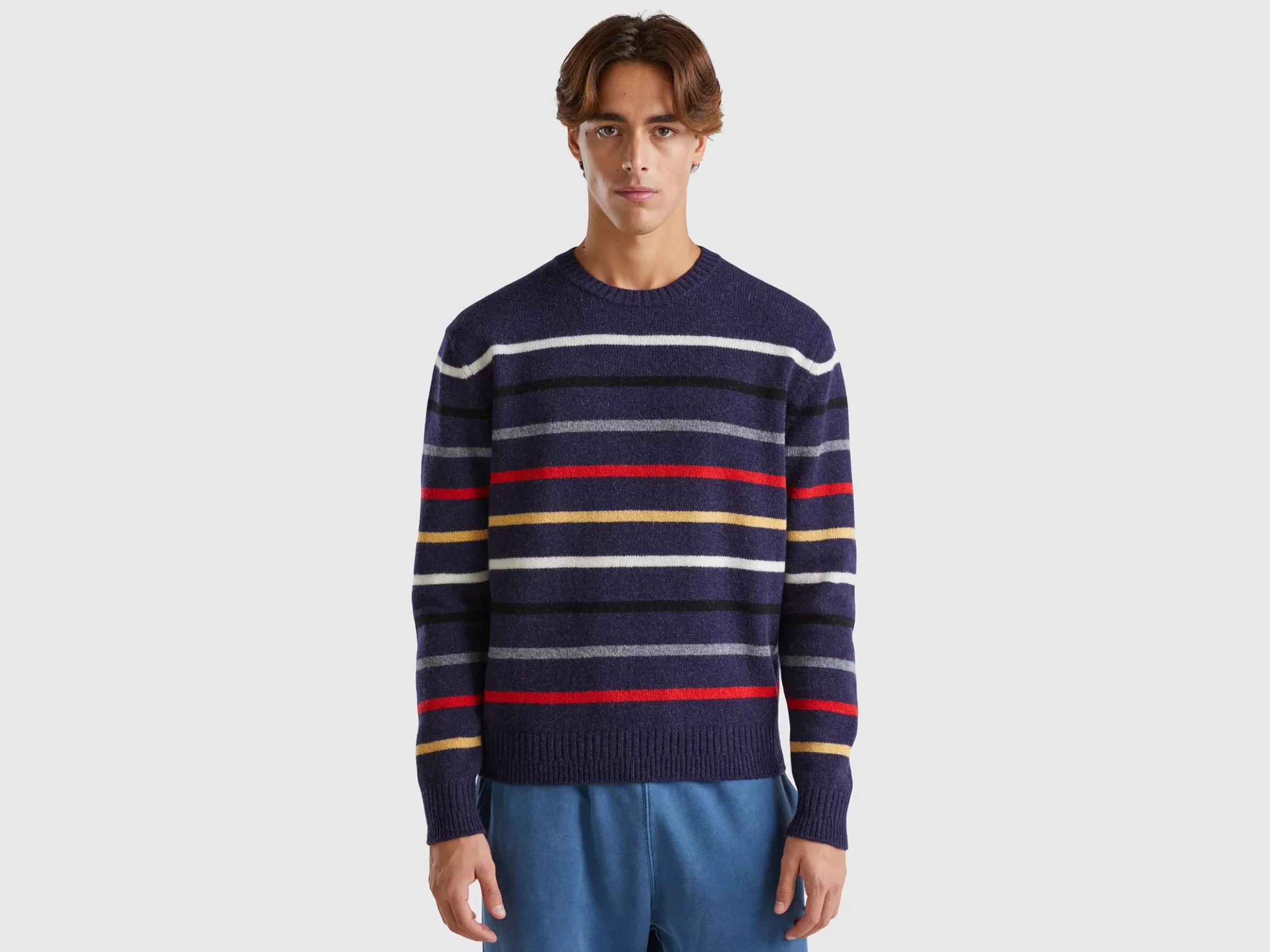 United Colors of Benetton Sweater in pure Shetland wool