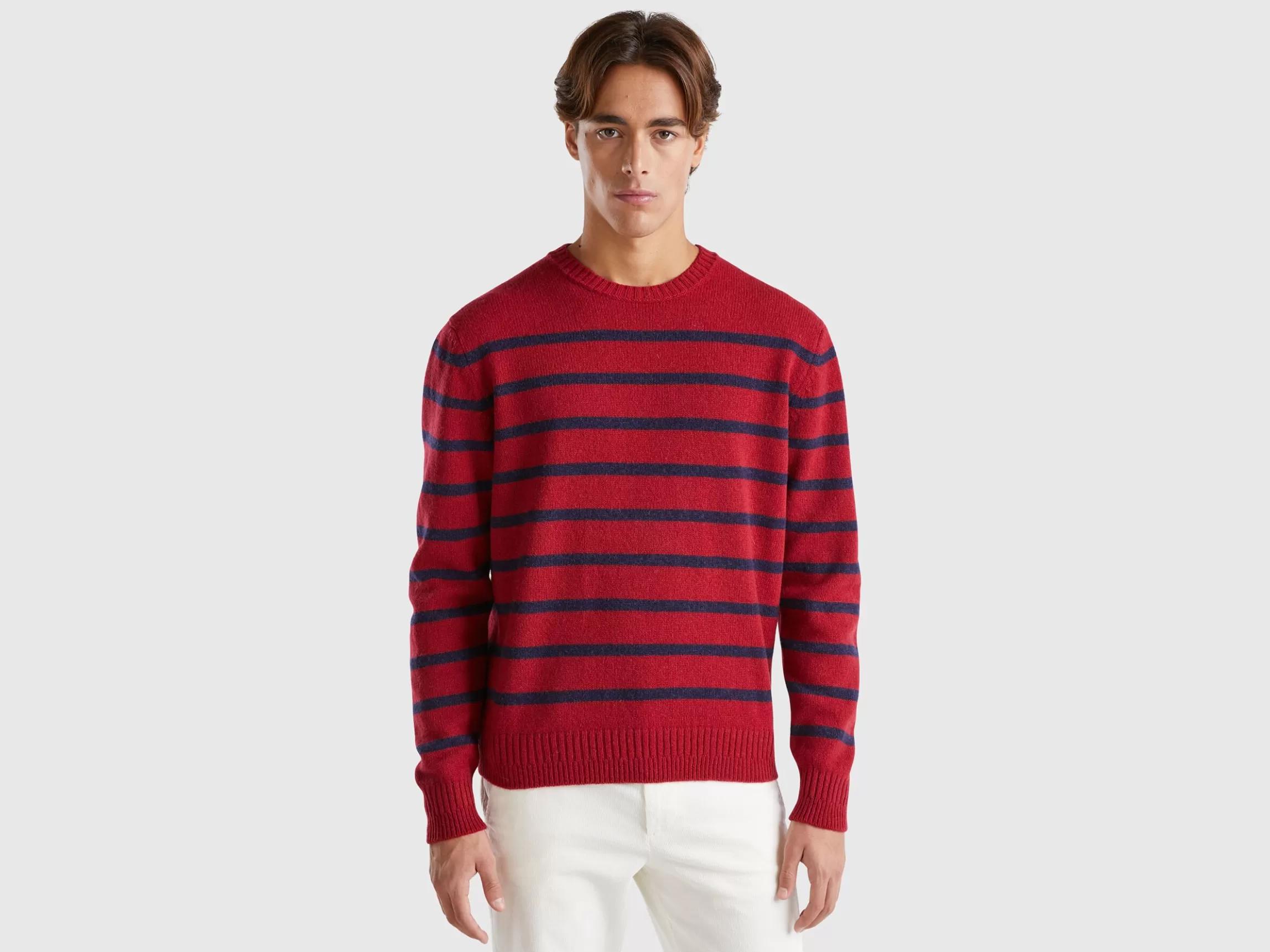 United Colors of Benetton Sweater in pure Shetland wool