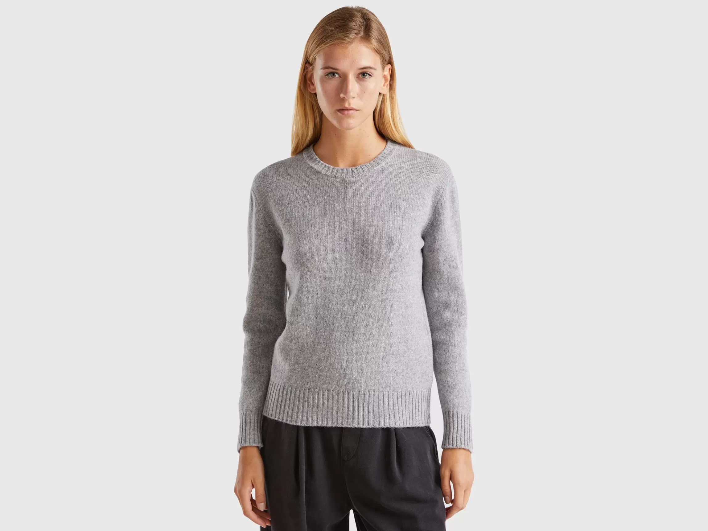 United Colors of Benetton Sweater in pure Shetland wool