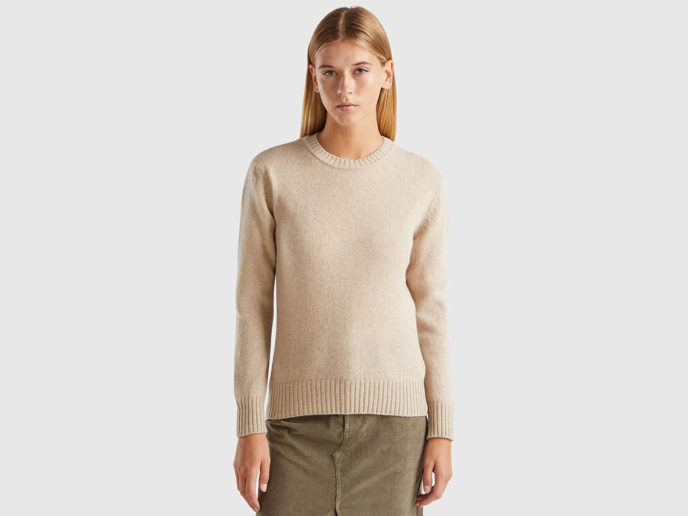 United Colors of Benetton Sweater in pure Shetland wool