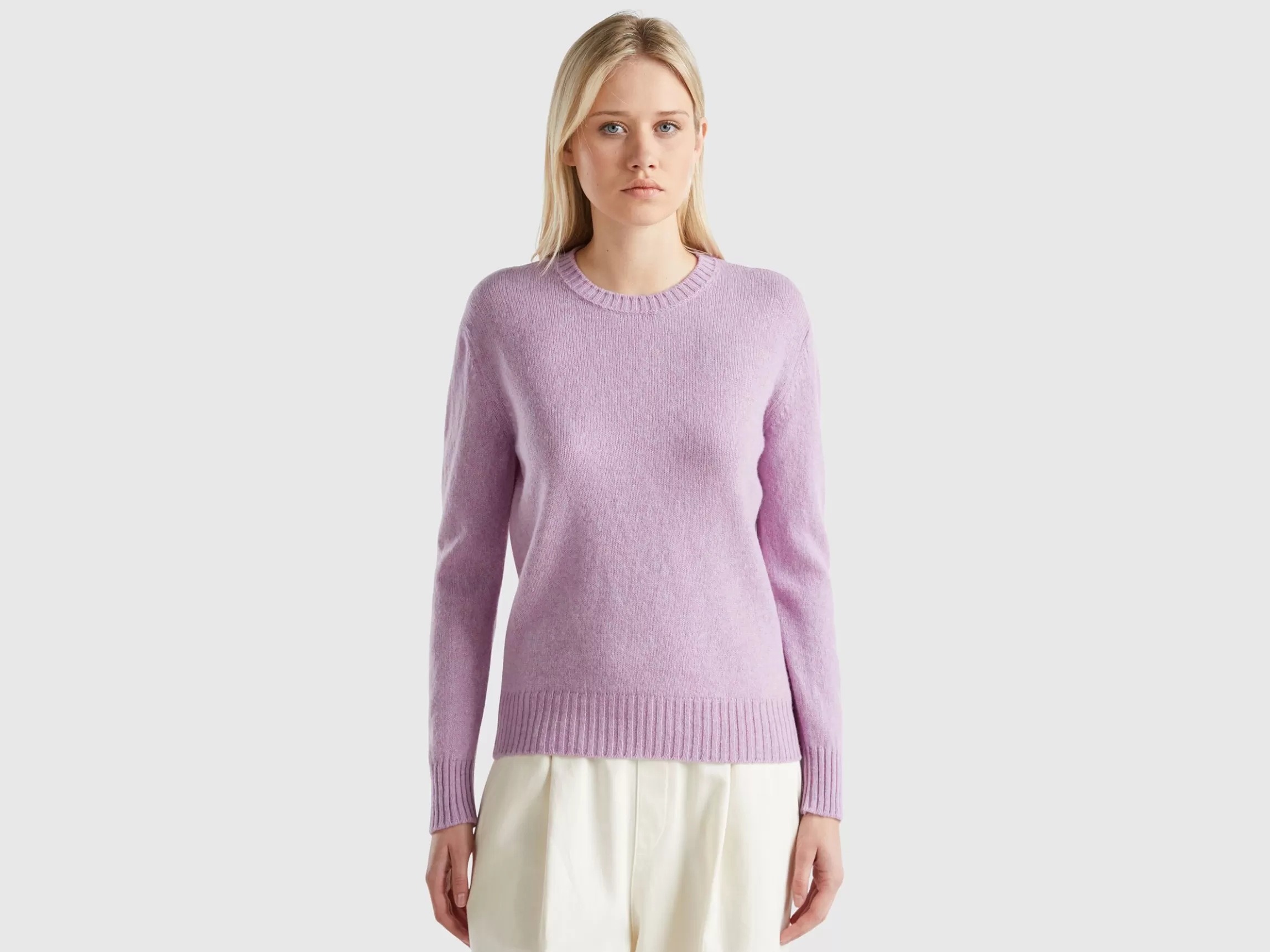 United Colors of Benetton Sweater in pure Shetland wool