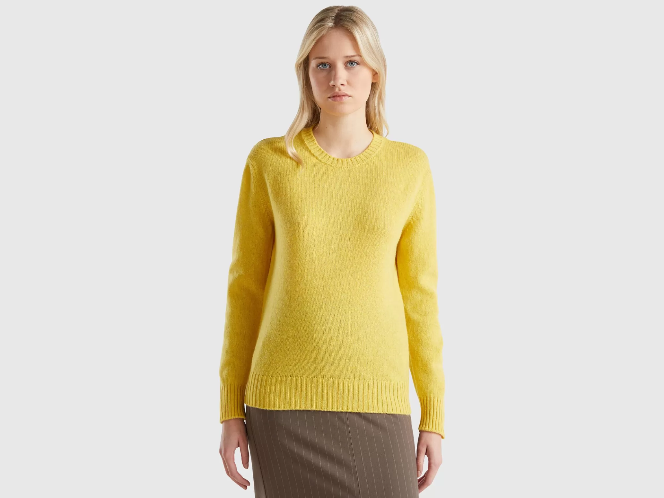 United Colors of Benetton Sweater in pure Shetland wool