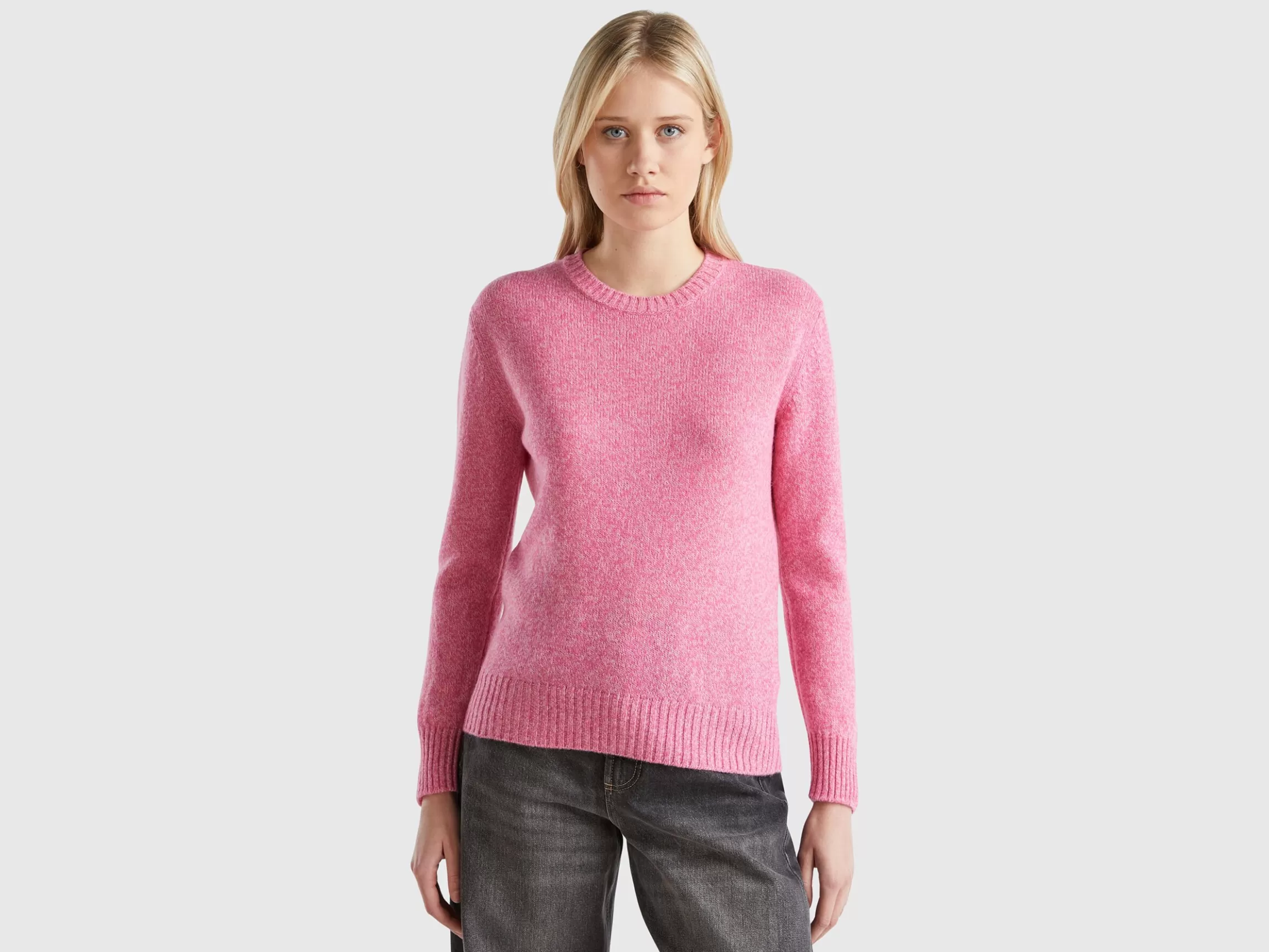 United Colors of Benetton Sweater in pure Shetland wool