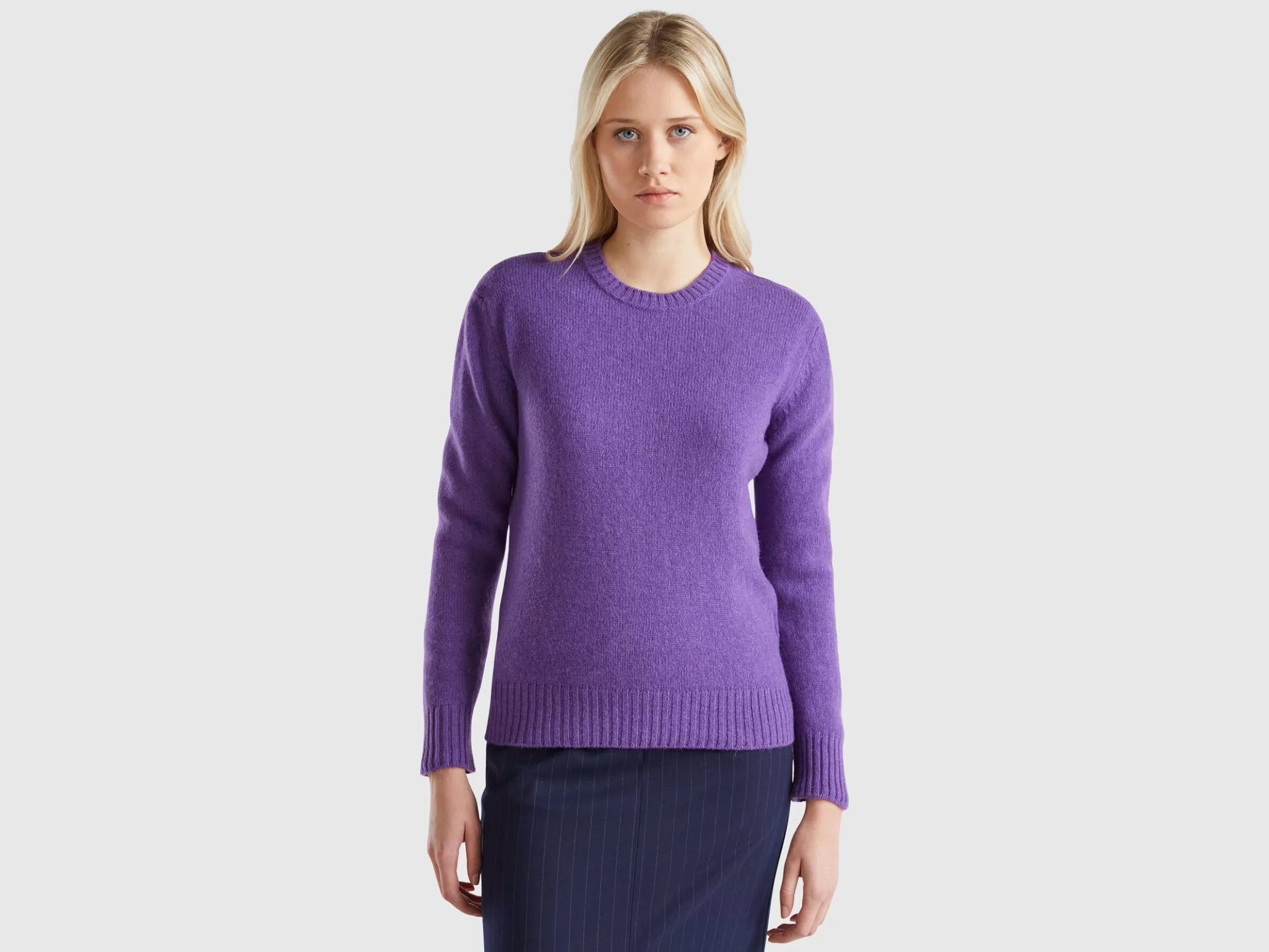 United Colors of Benetton Sweater in pure Shetland wool