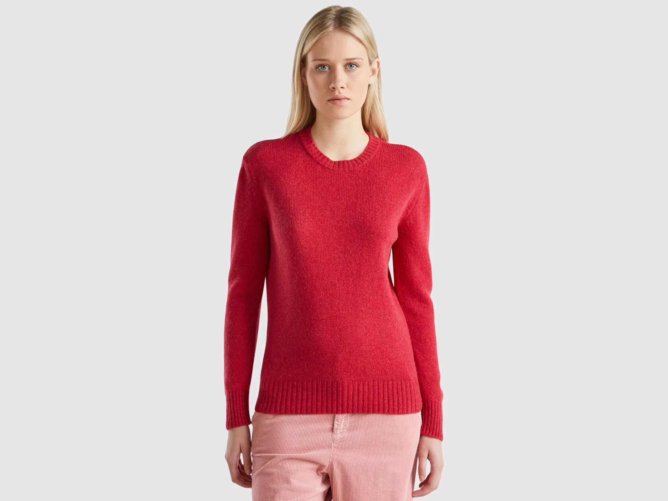 United Colors of Benetton Sweater in pure Shetland wool