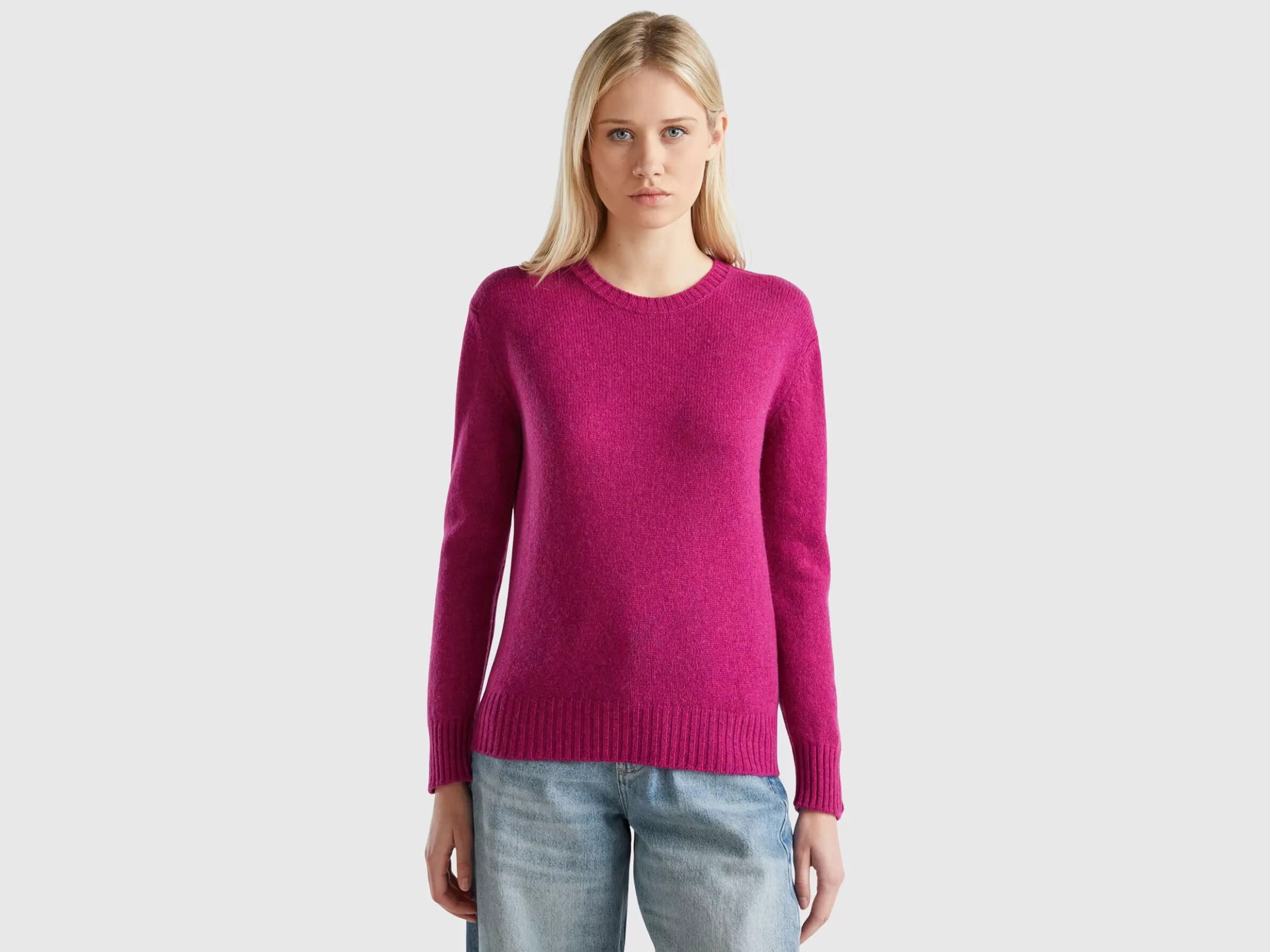 United Colors of Benetton Sweater in pure Shetland wool