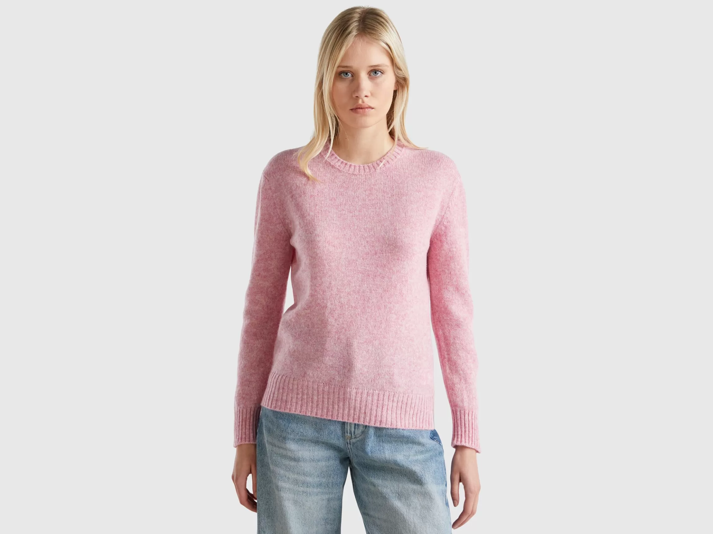 United Colors of Benetton Sweater in pure Shetland wool