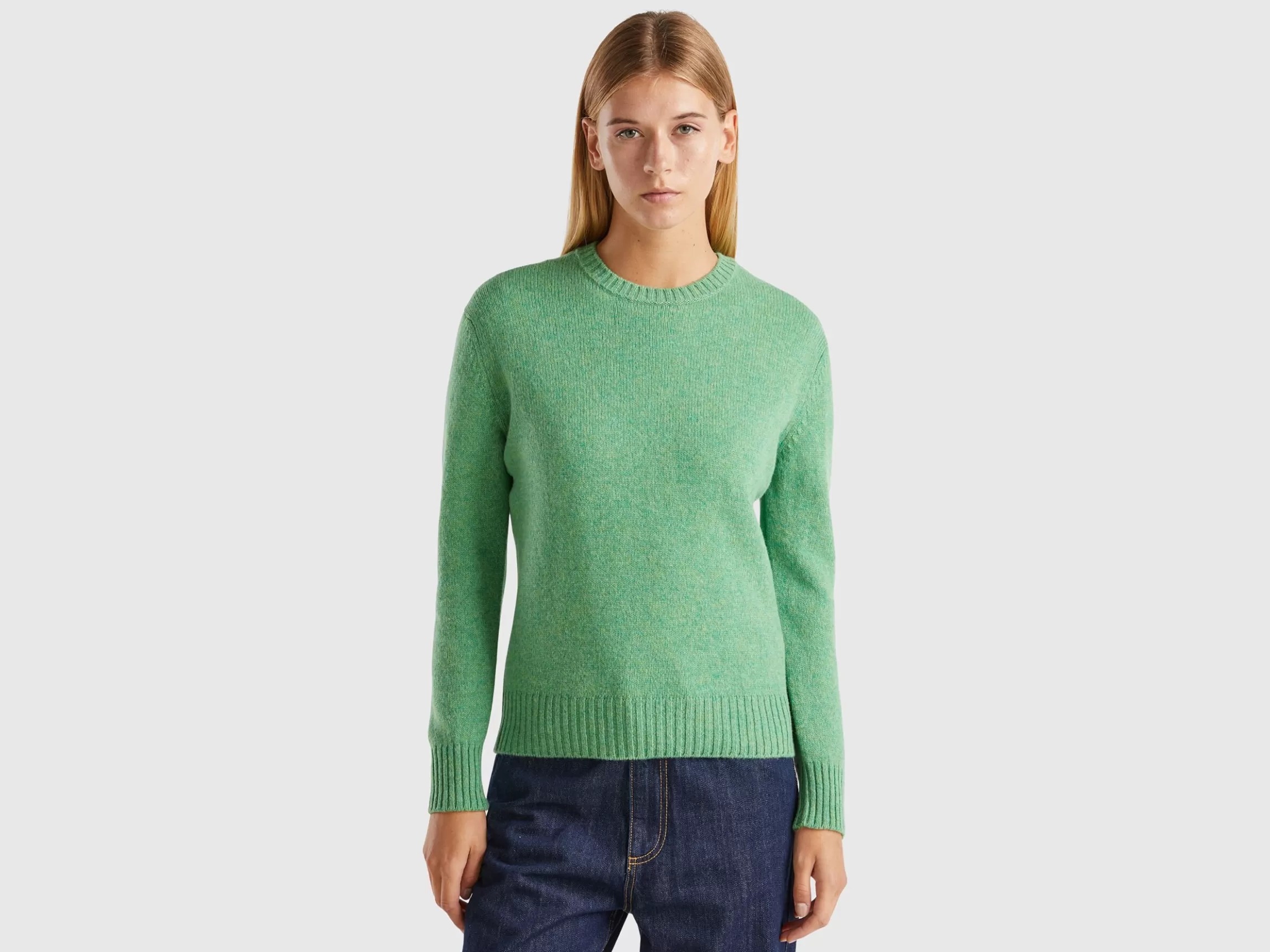 United Colors of Benetton Sweater in pure Shetland wool