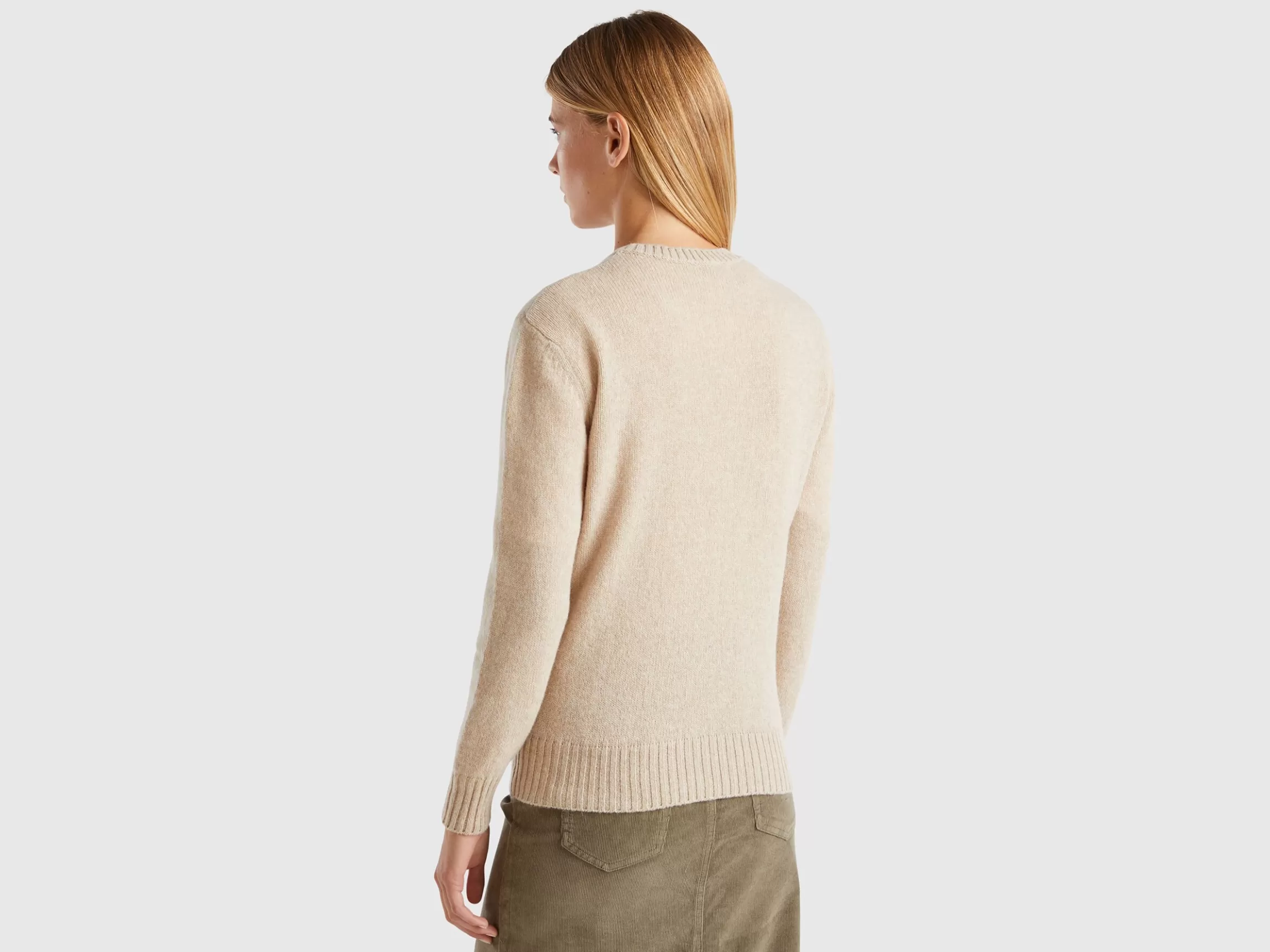 United Colors of Benetton Sweater in pure Shetland wool