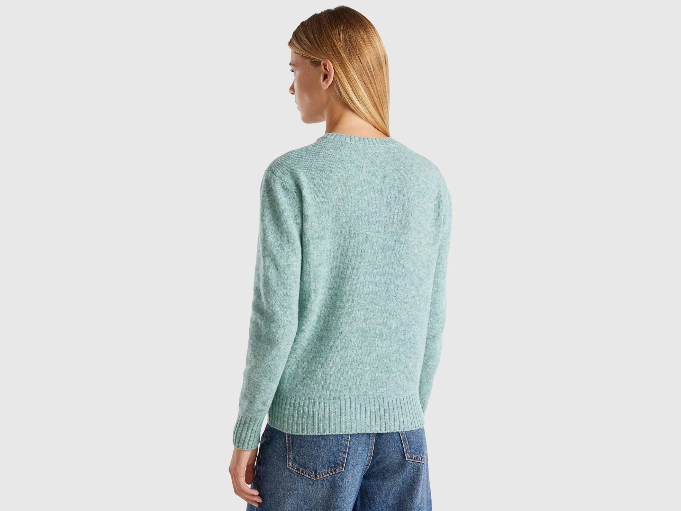 United Colors of Benetton Sweater in pure Shetland wool