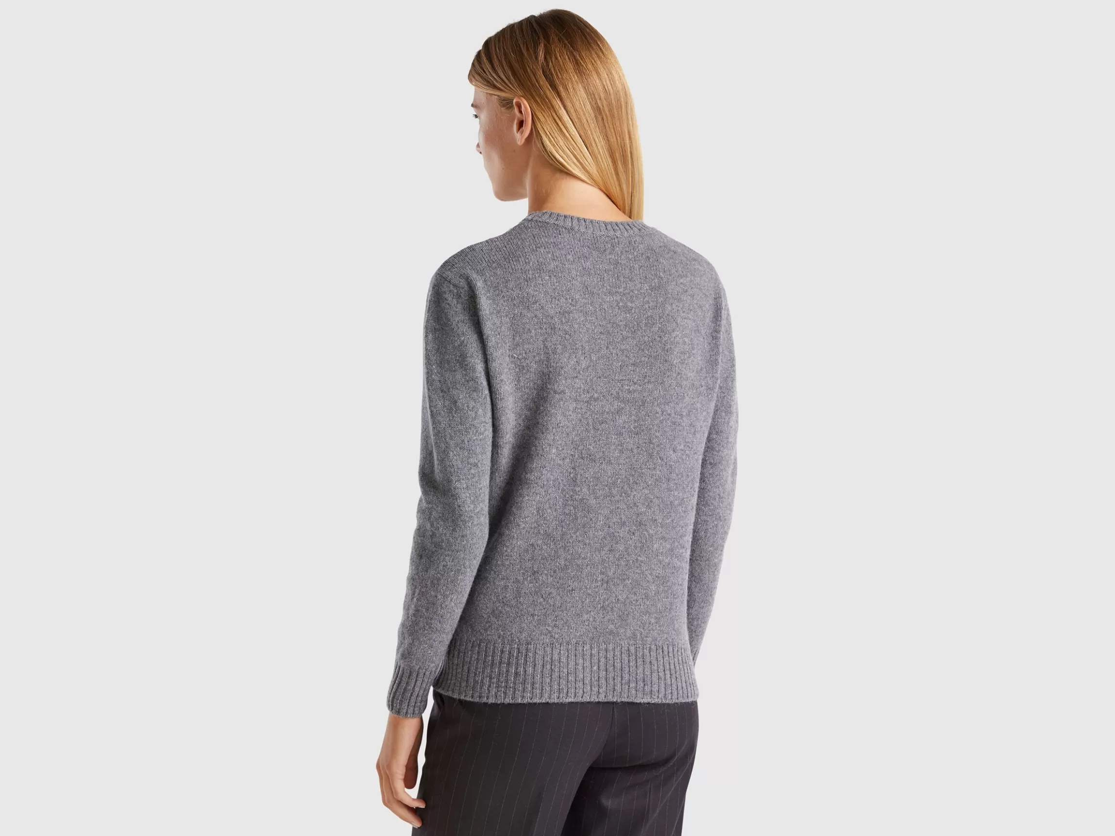 United Colors of Benetton Sweater in pure Shetland wool