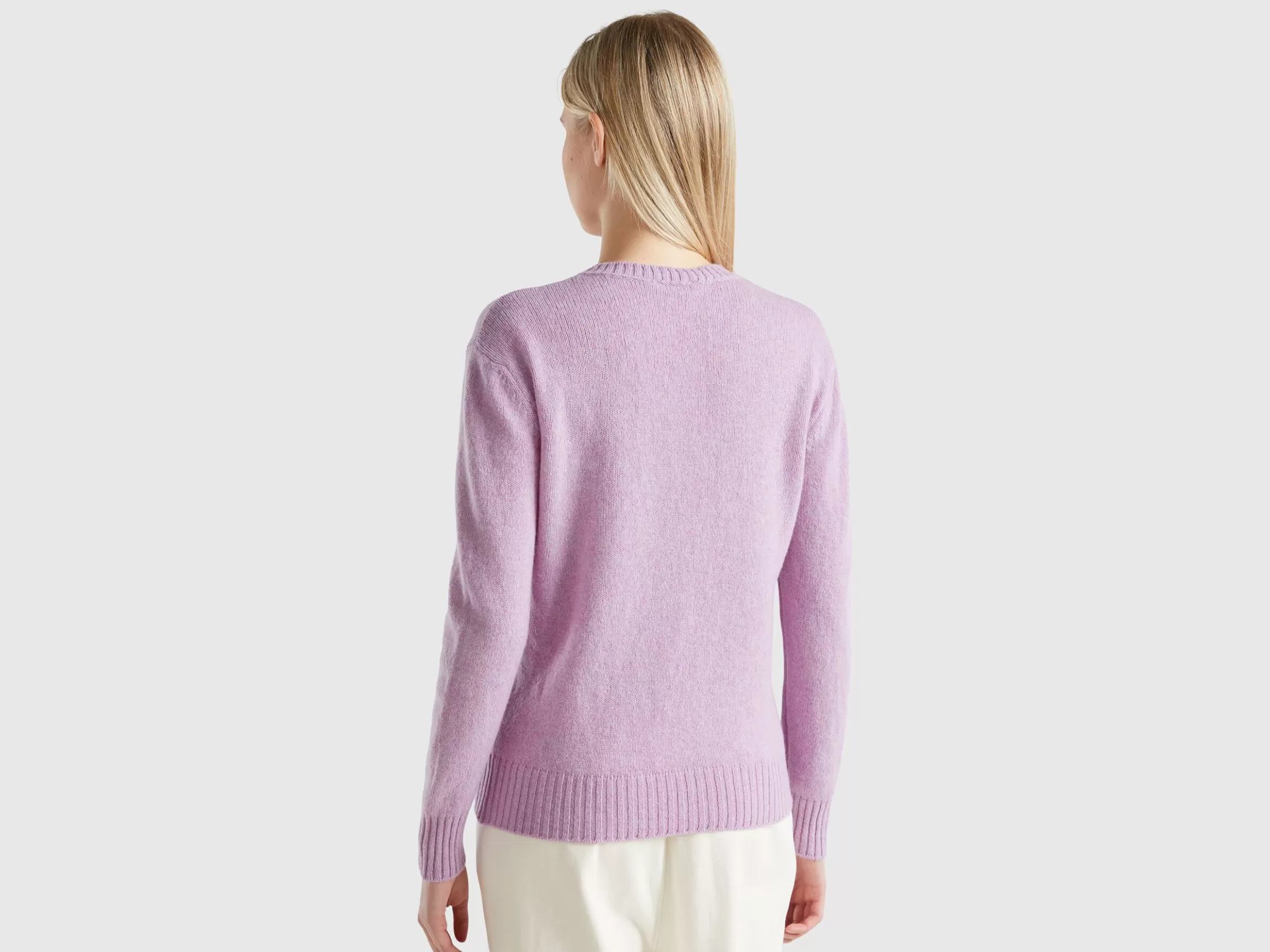 United Colors of Benetton Sweater in pure Shetland wool