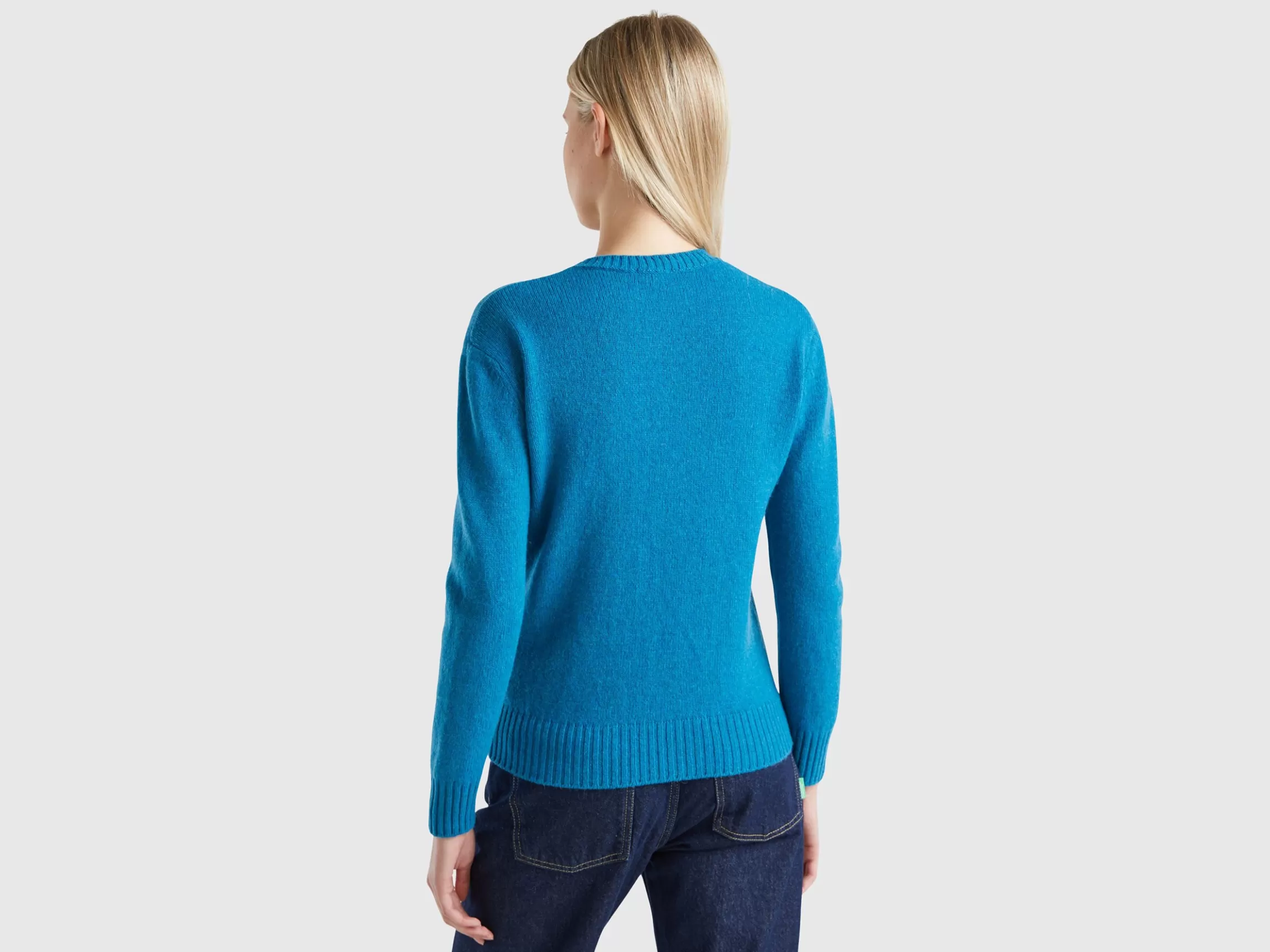 United Colors of Benetton Sweater in pure Shetland wool