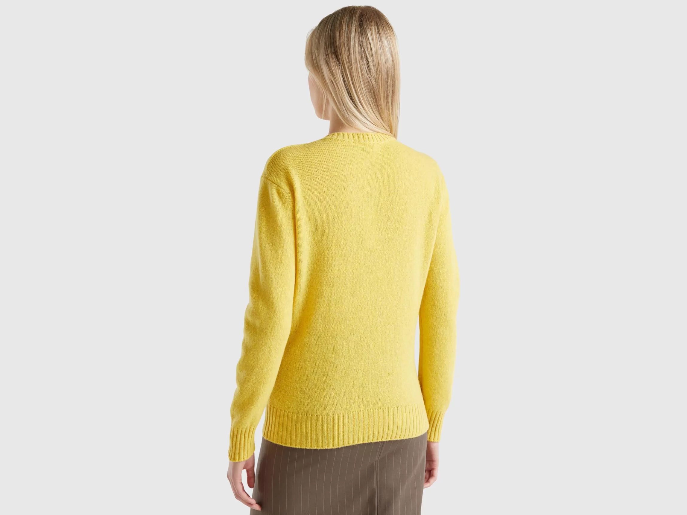 United Colors of Benetton Sweater in pure Shetland wool