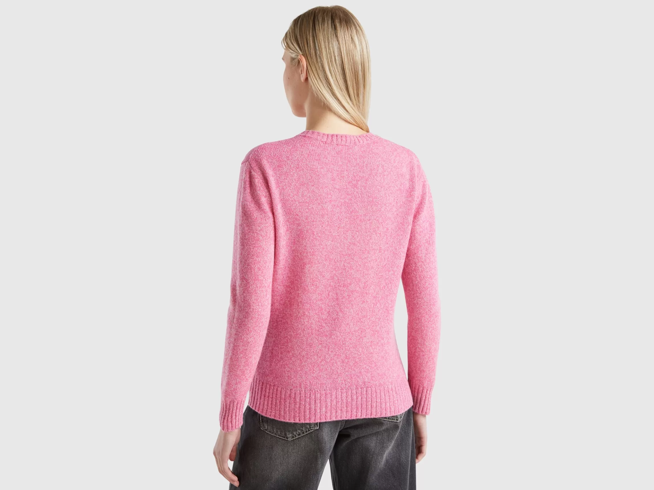 United Colors of Benetton Sweater in pure Shetland wool