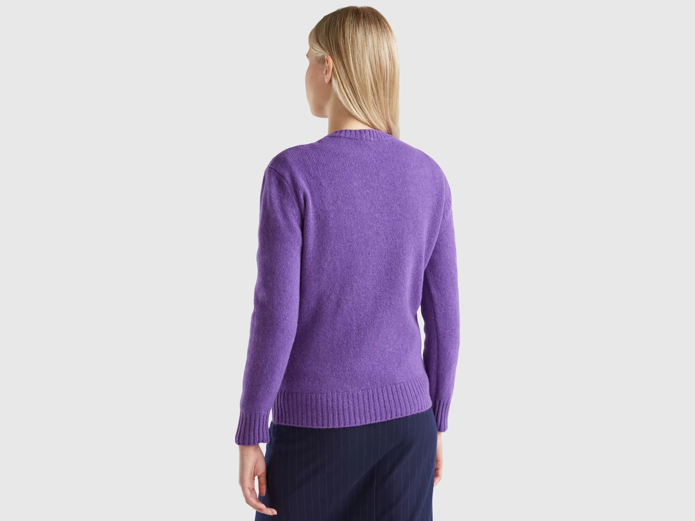 United Colors of Benetton Sweater in pure Shetland wool