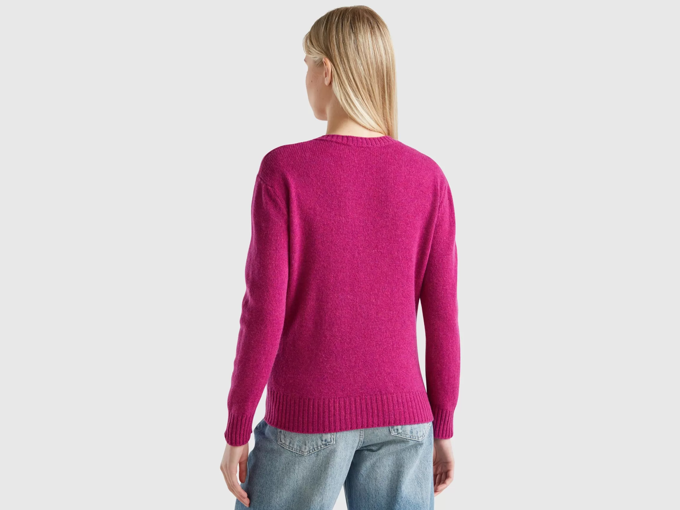 United Colors of Benetton Sweater in pure Shetland wool