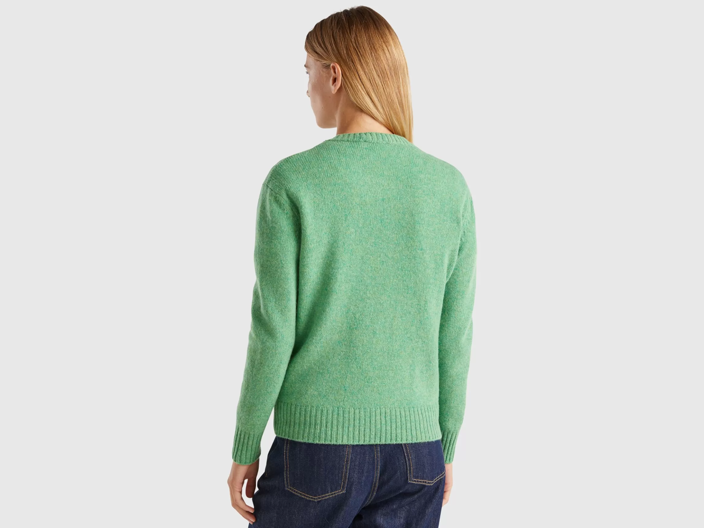 United Colors of Benetton Sweater in pure Shetland wool