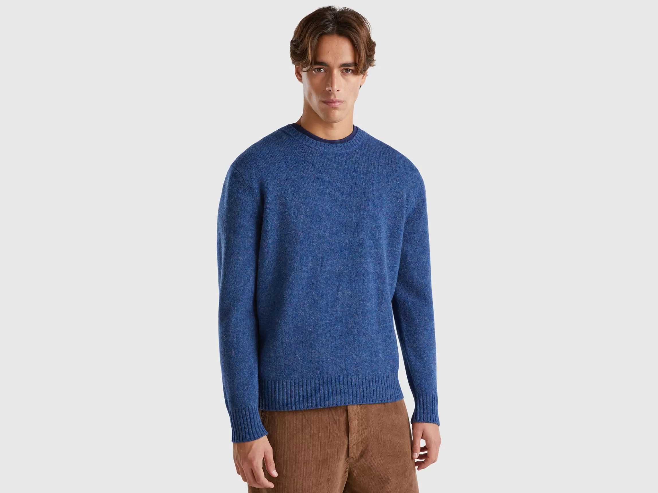 United Colors of Benetton Sweater in Shetland wool