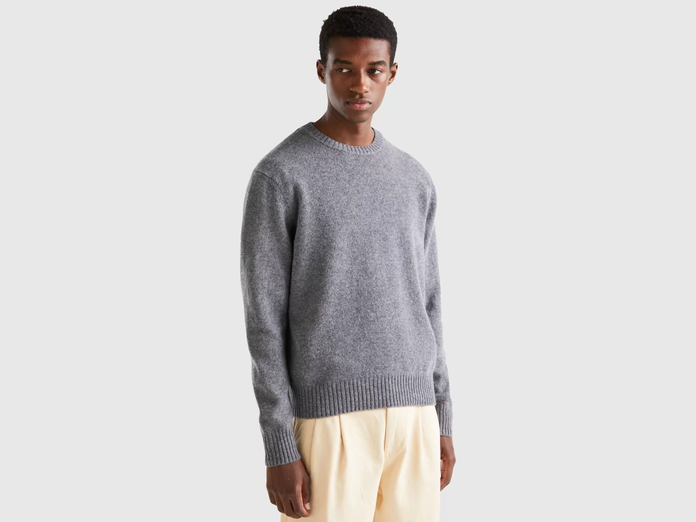 United Colors of Benetton Sweater in Shetland wool