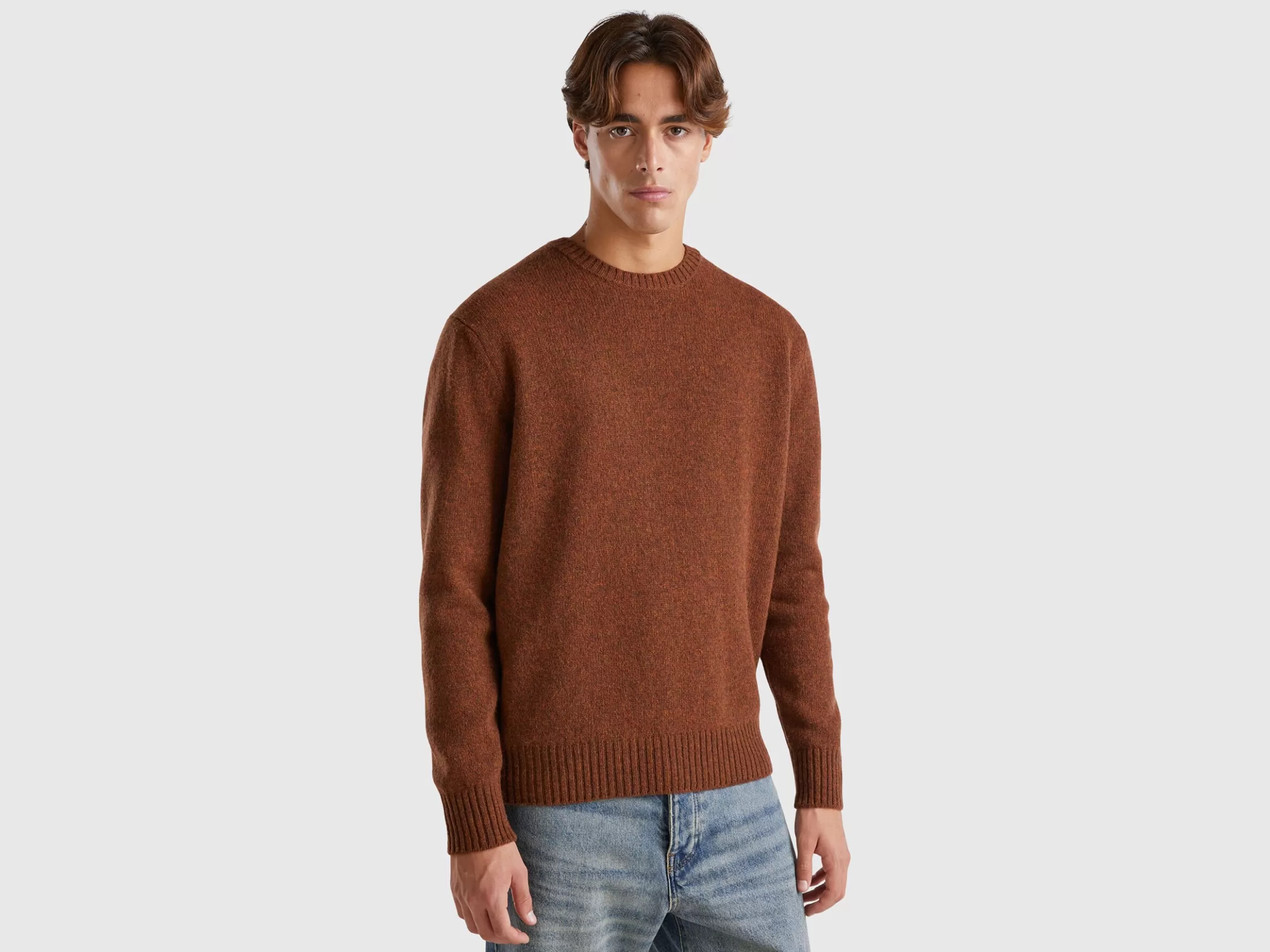 United Colors of Benetton Sweater in Shetland wool