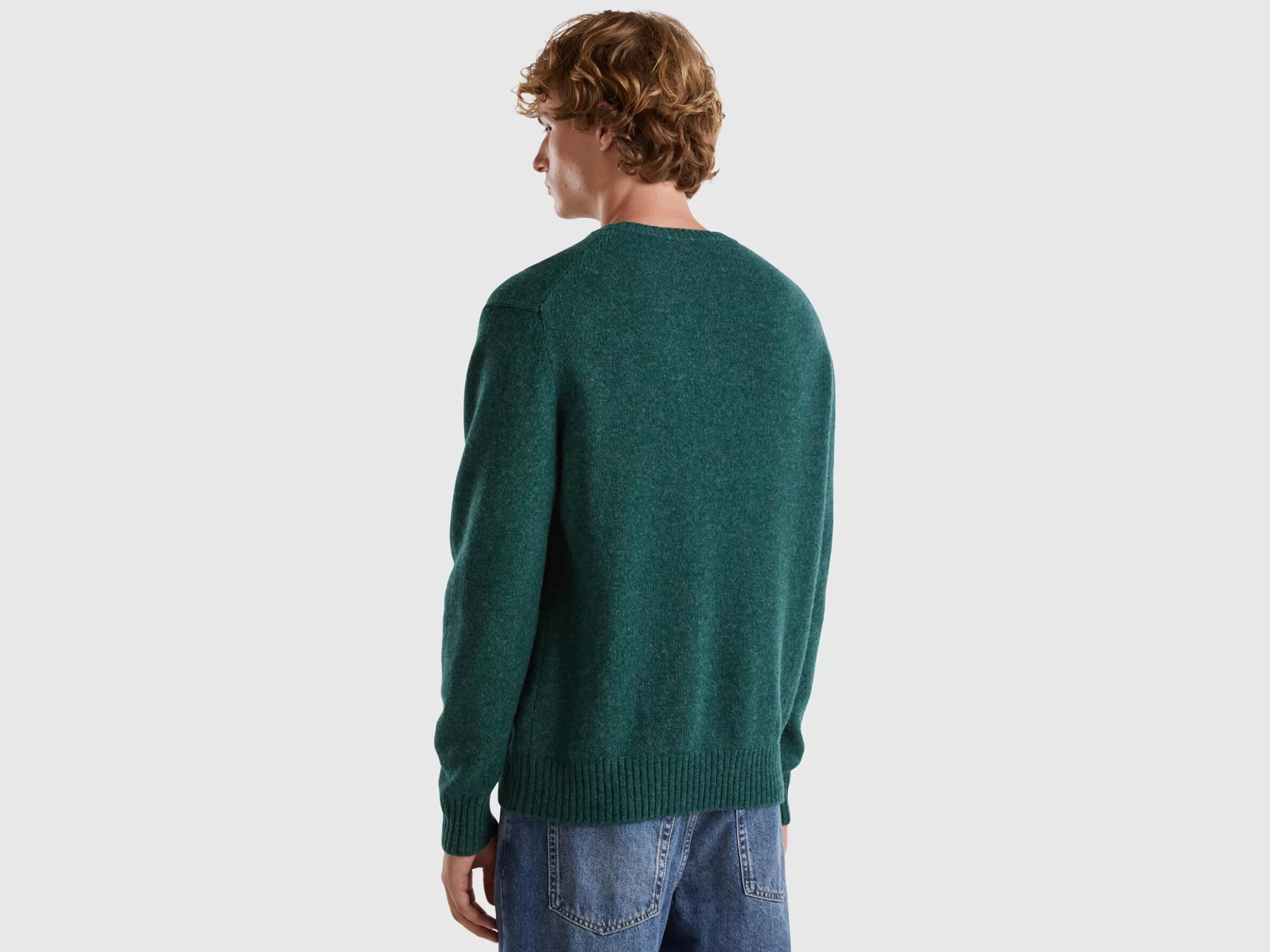 United Colors of Benetton Sweater in Shetland wool