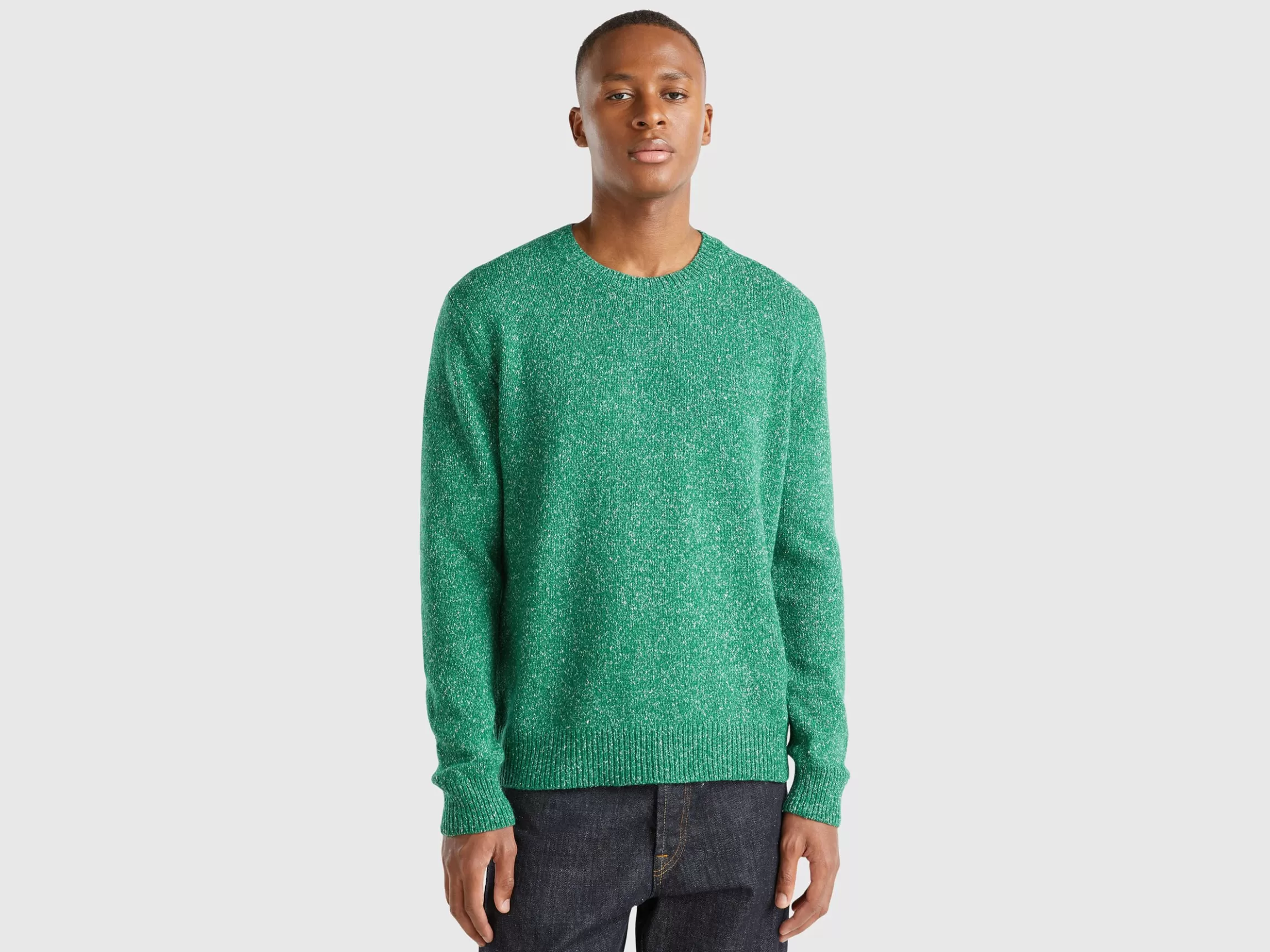 United Colors of Benetton Sweater in wool and silk blend