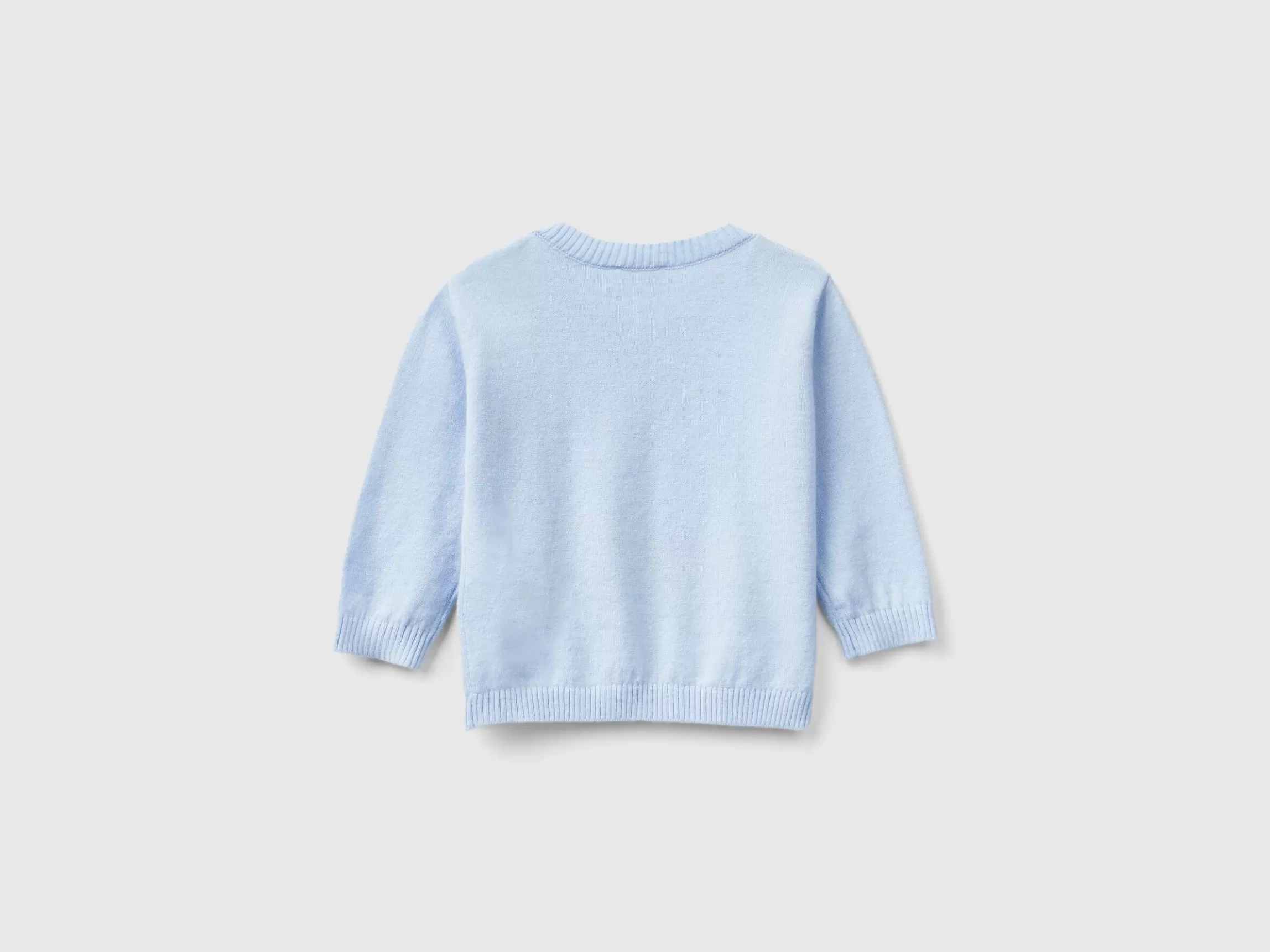 United Colors of Benetton Sweater in wool blend with embroidery