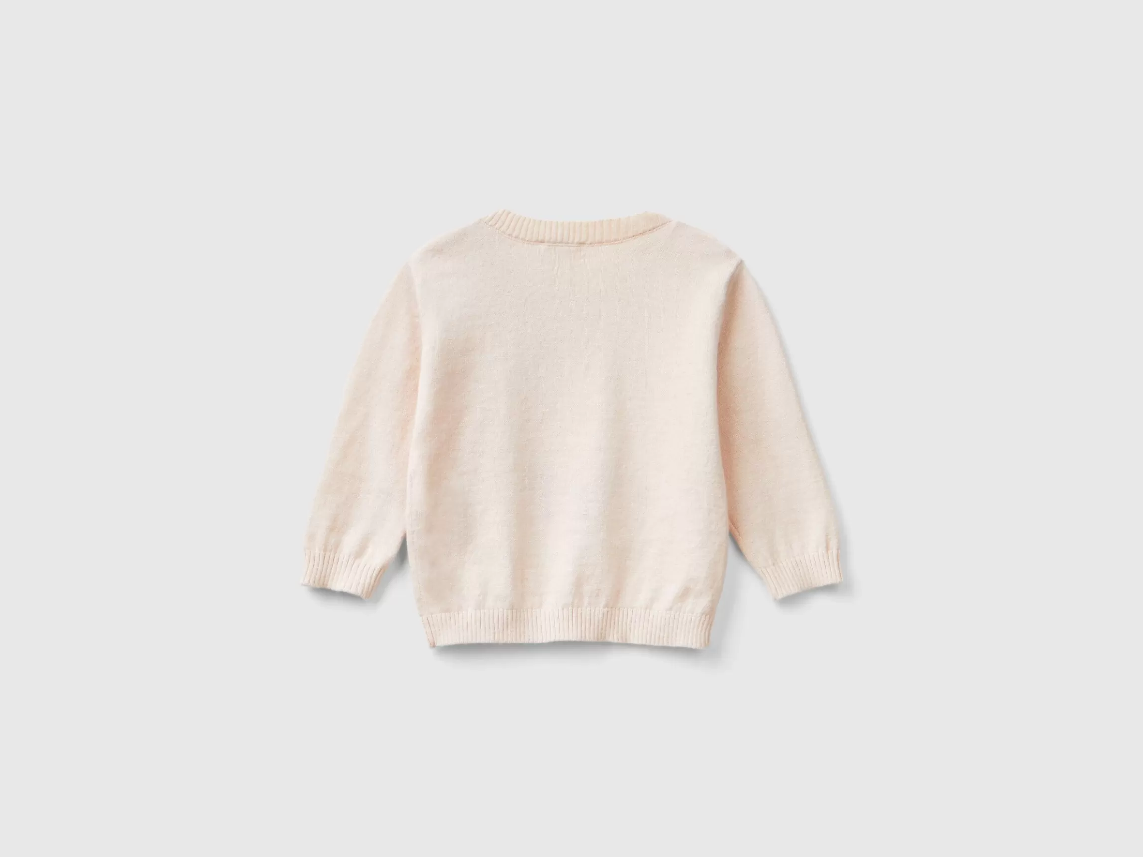 United Colors of Benetton Sweater in wool blend with embroidery