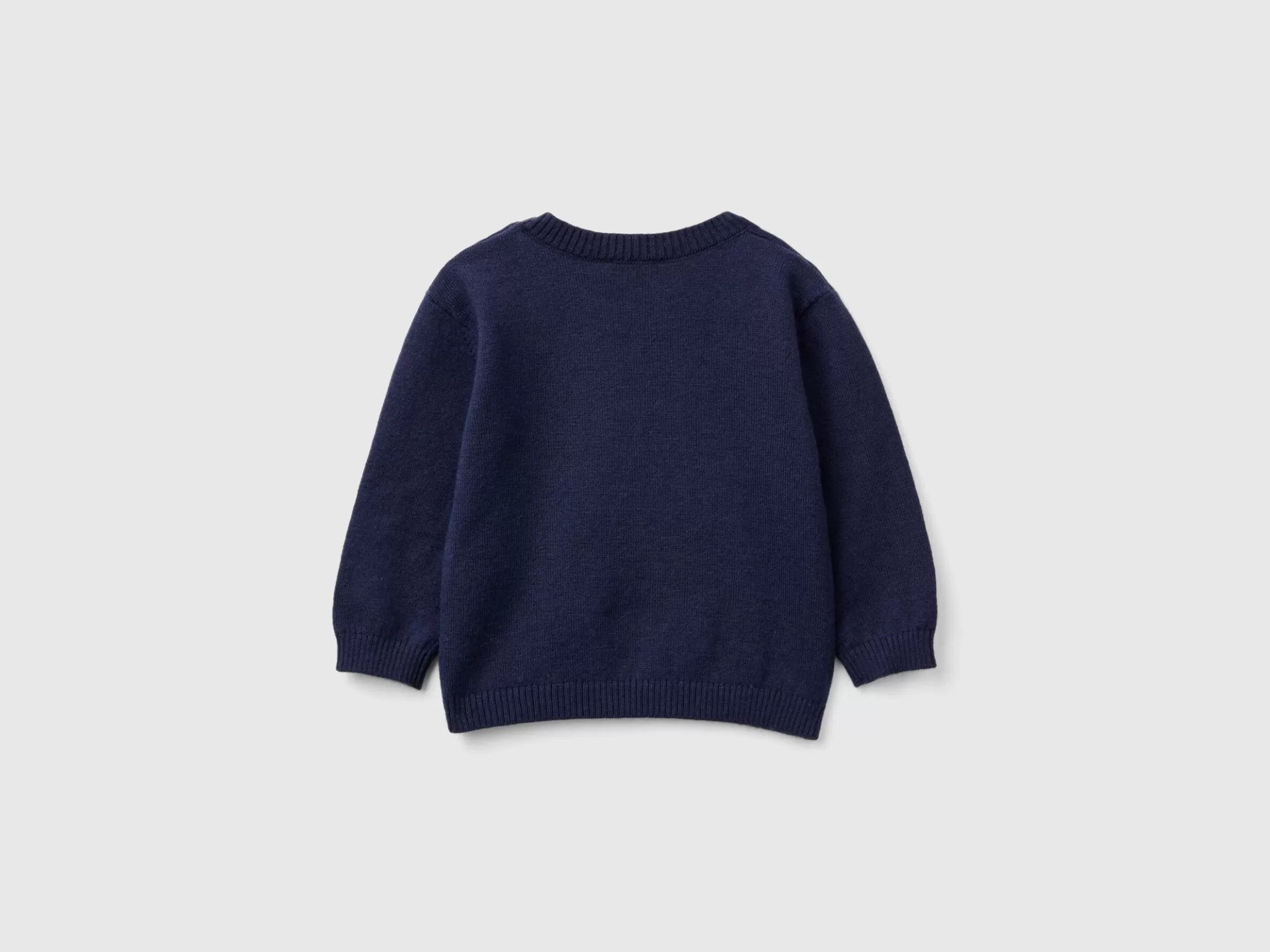 United Colors of Benetton Sweater in wool blend with embroidery