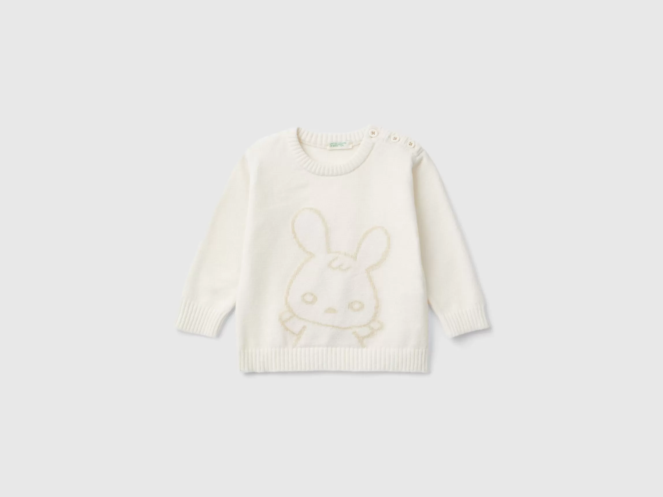 United Colors of Benetton Sweater with bunny inlay