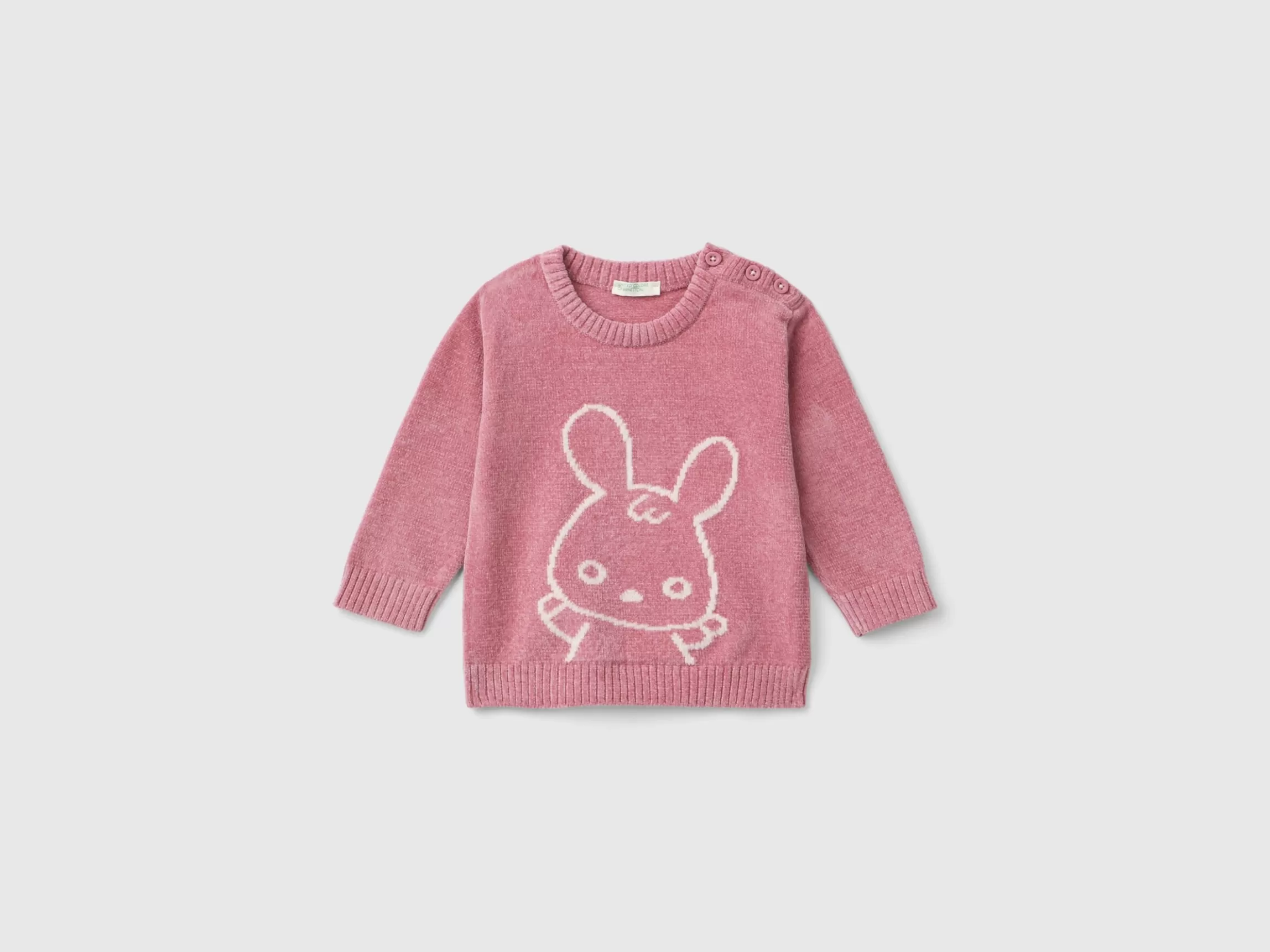 United Colors of Benetton Sweater with bunny inlay